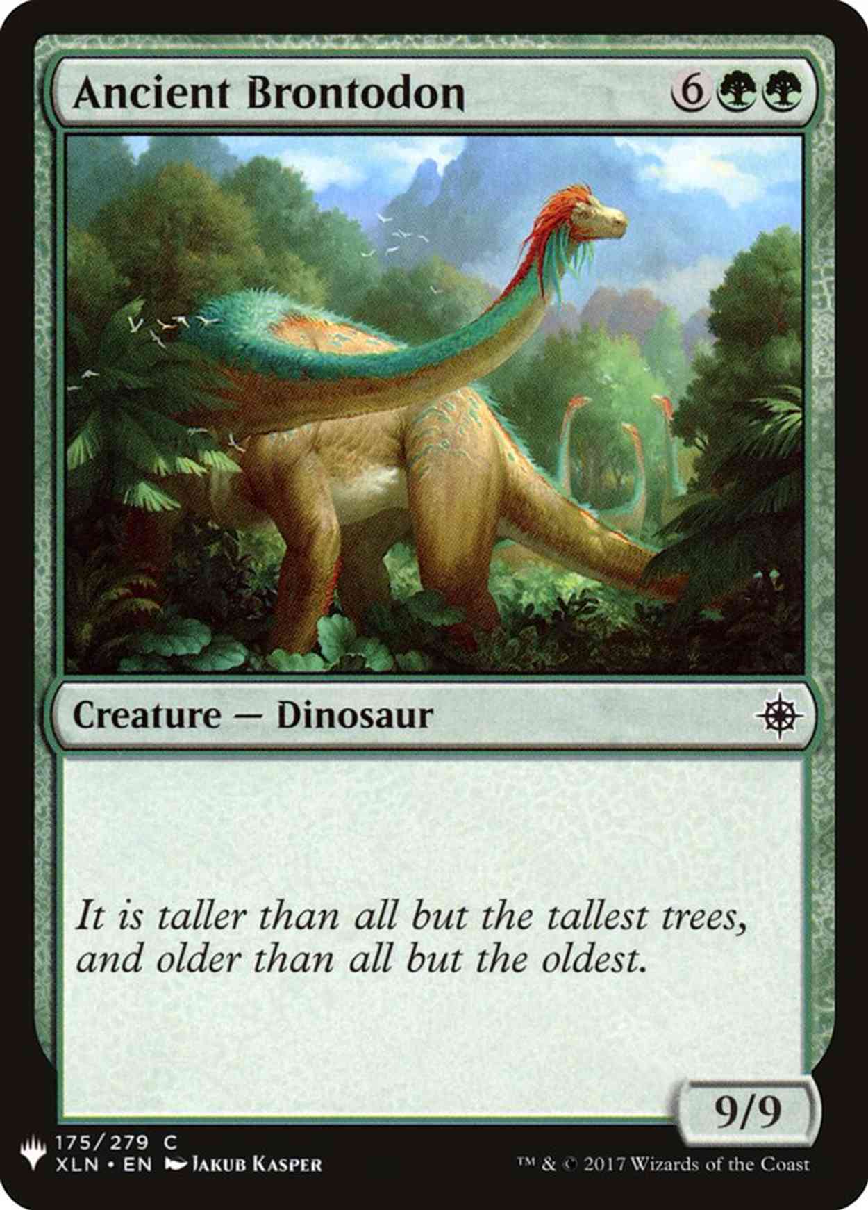 Ancient Brontodon magic card front