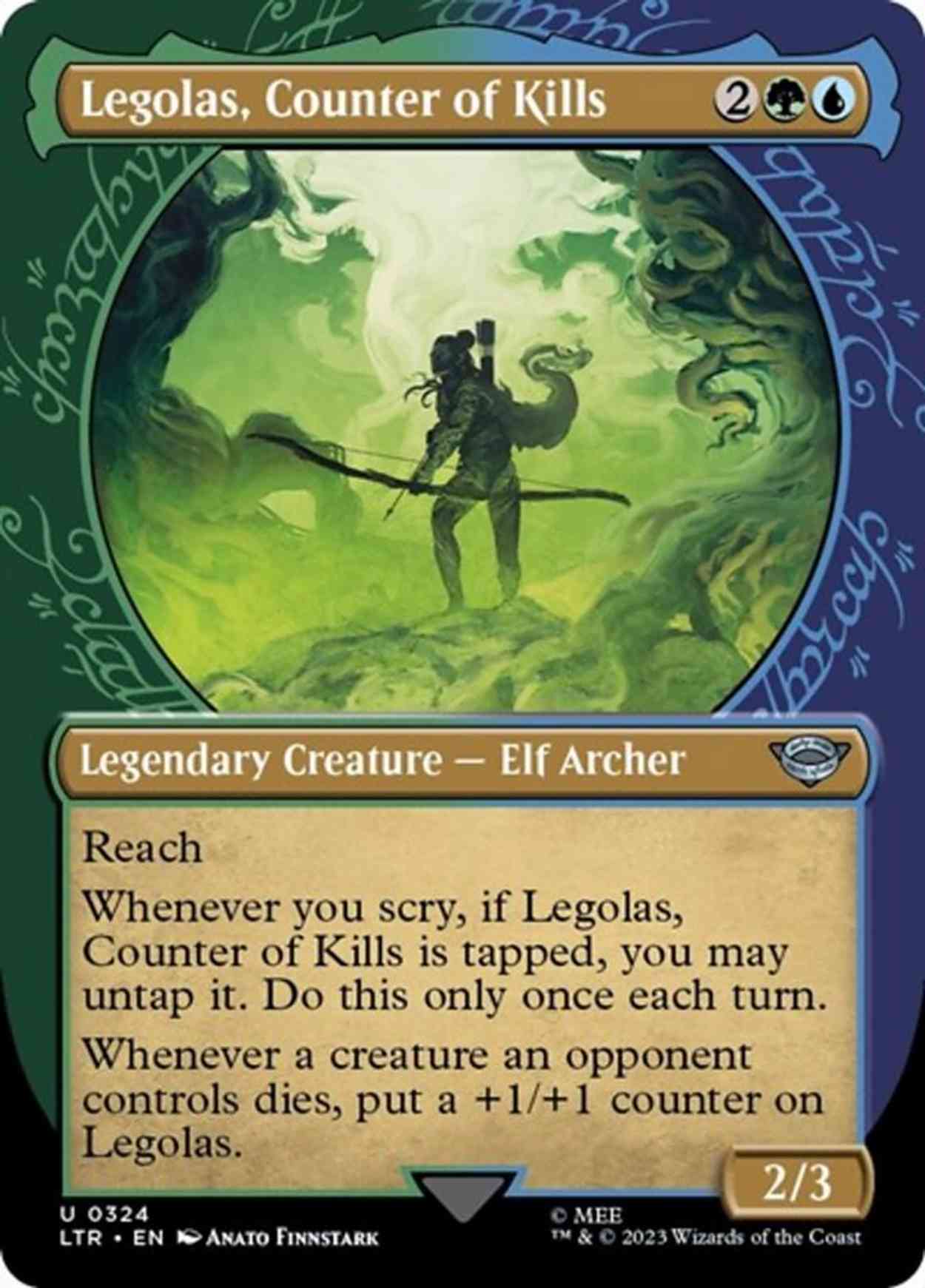 Legolas, Counter of Kills (Showcase) magic card front