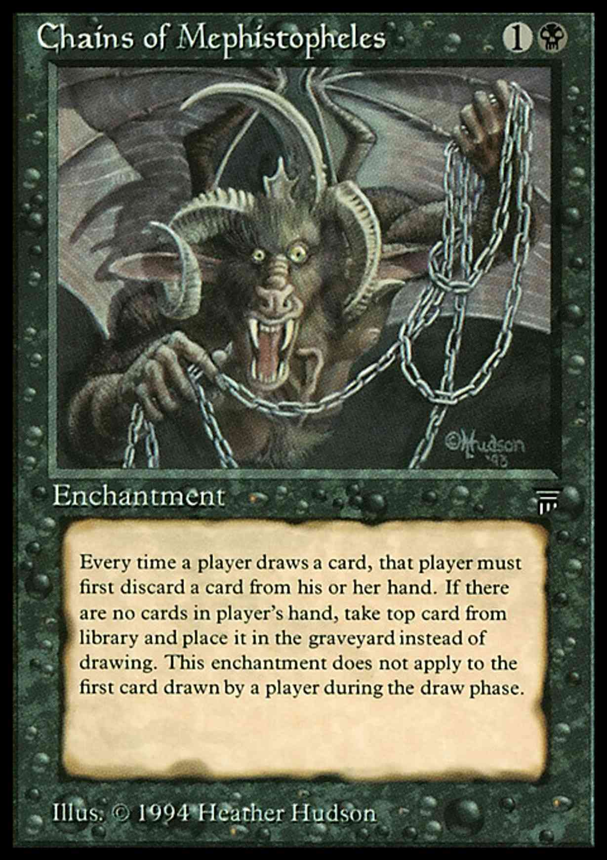 Chains of Mephistopheles magic card front