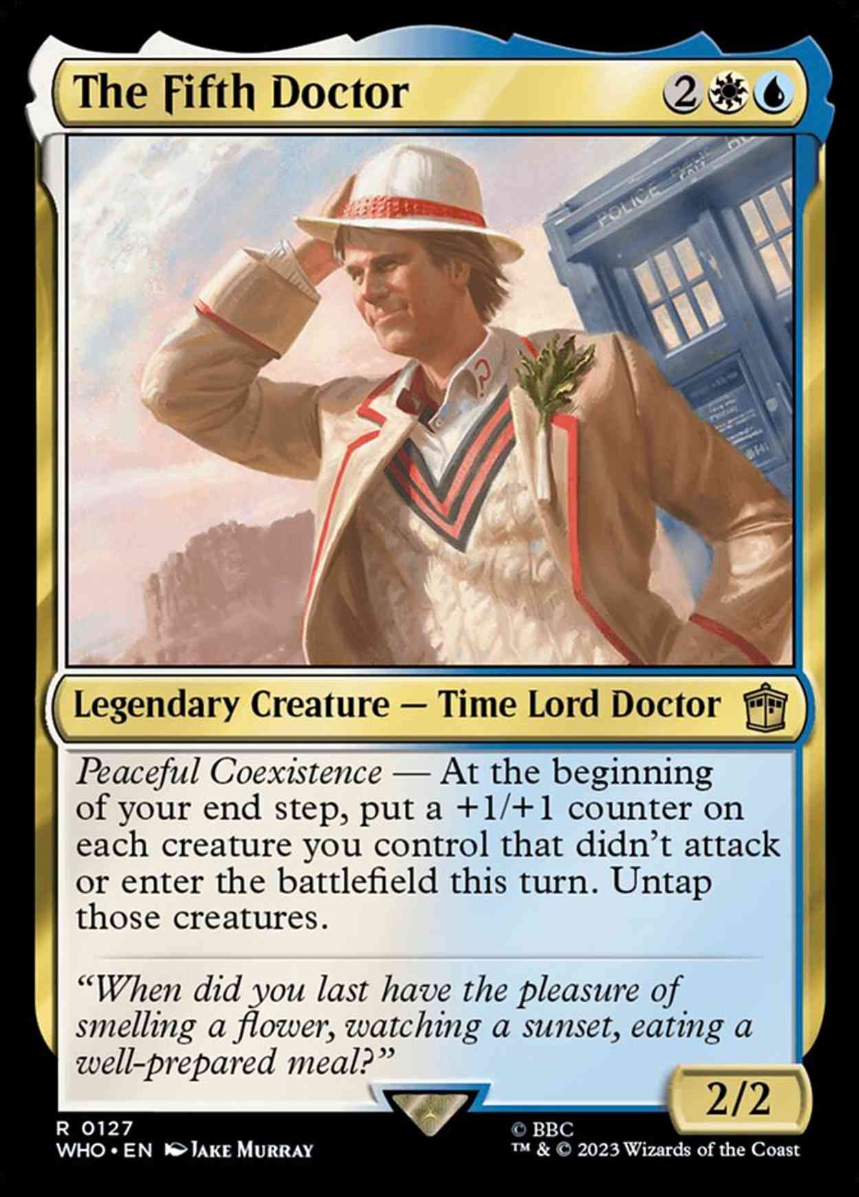 The Fifth Doctor magic card front