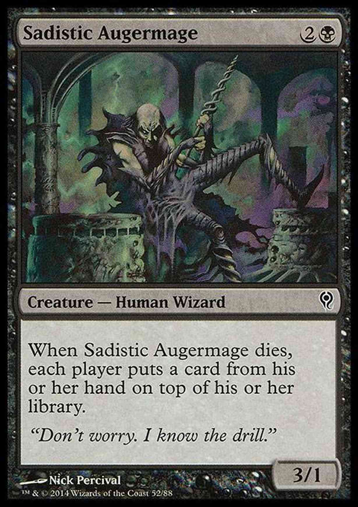 Sadistic Augermage magic card front