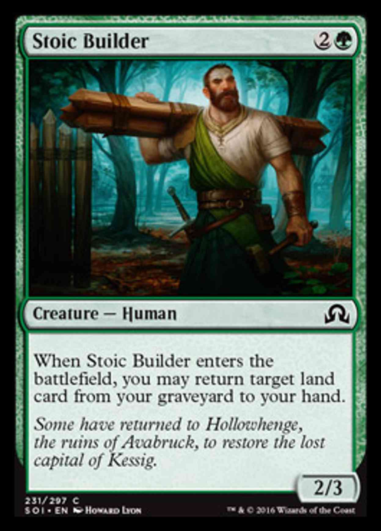 Stoic Builder magic card front