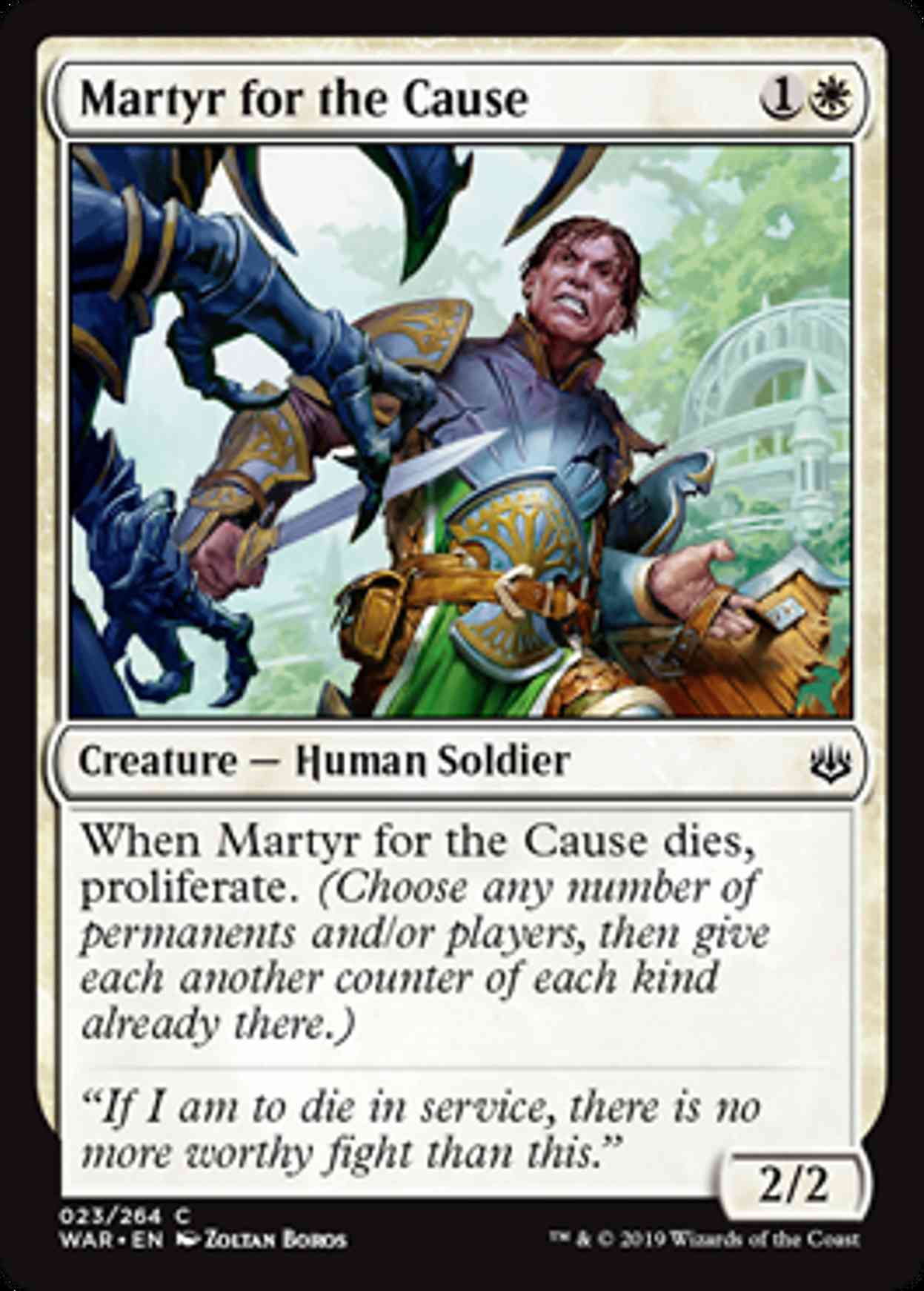 Martyr for the Cause magic card front