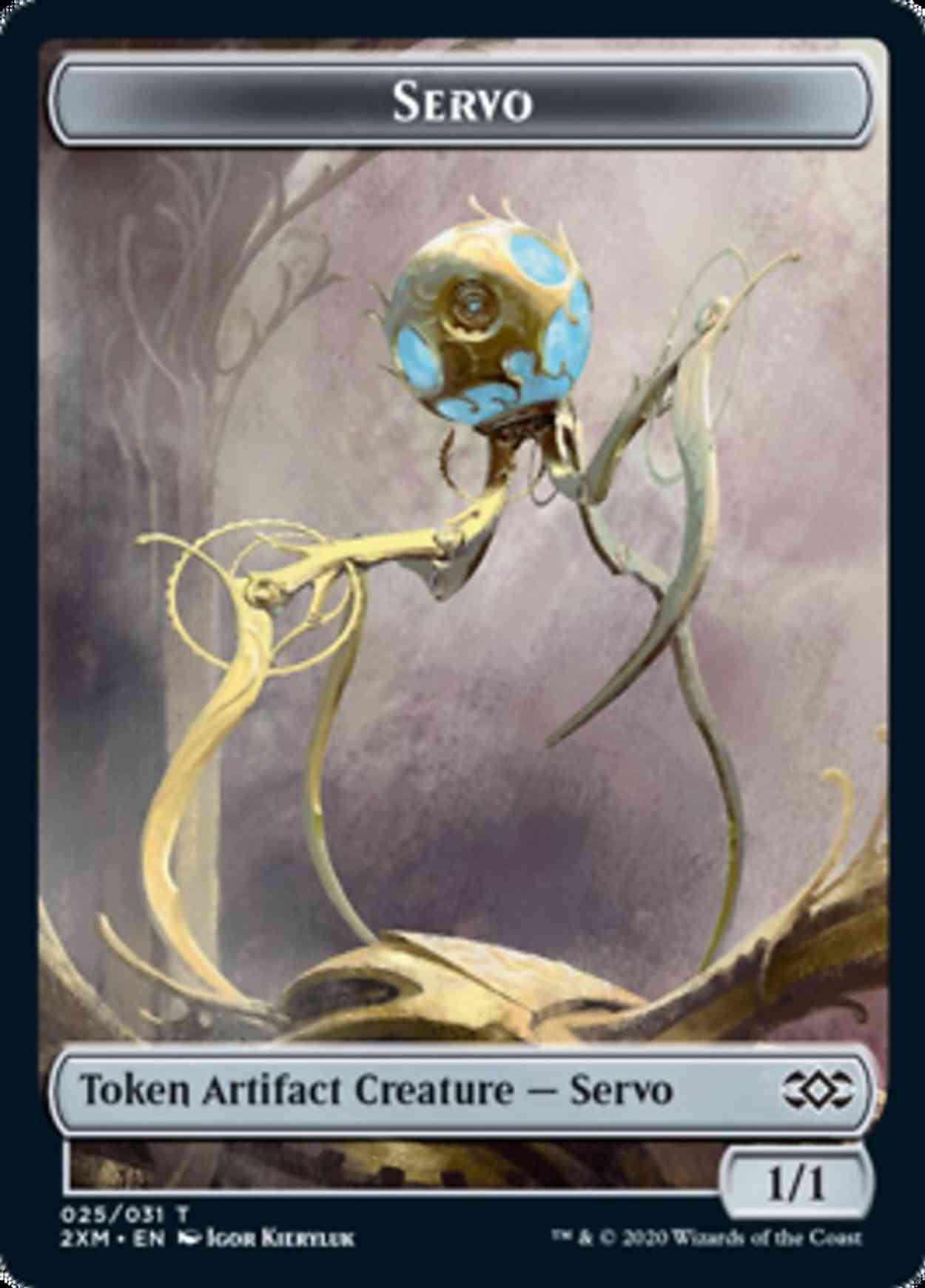 Servo Token magic card front