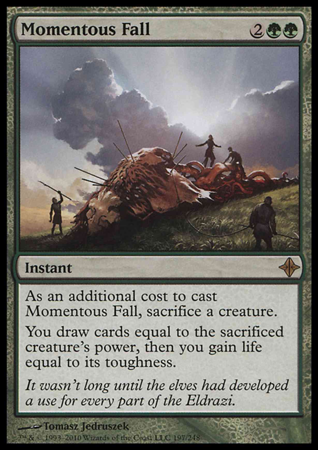 Momentous Fall magic card front