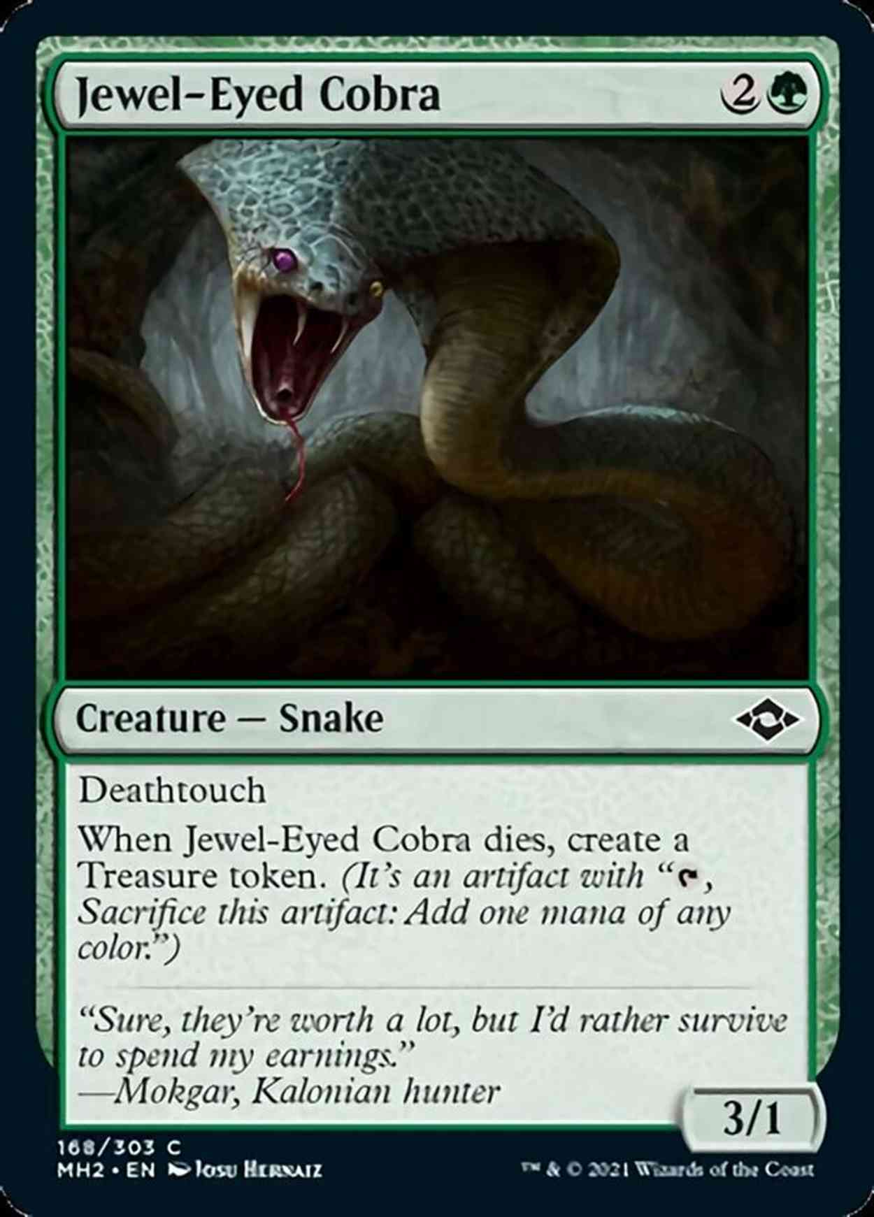 Jewel-Eyed Cobra magic card front