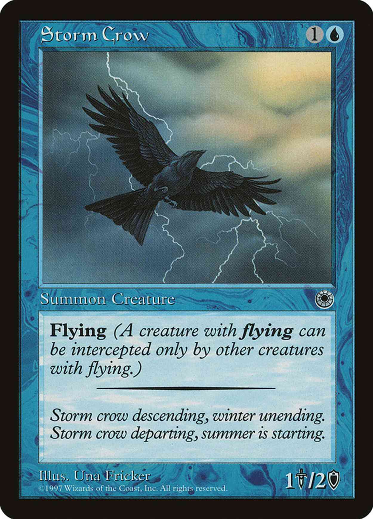 Storm Crow (Reminder Text) magic card front