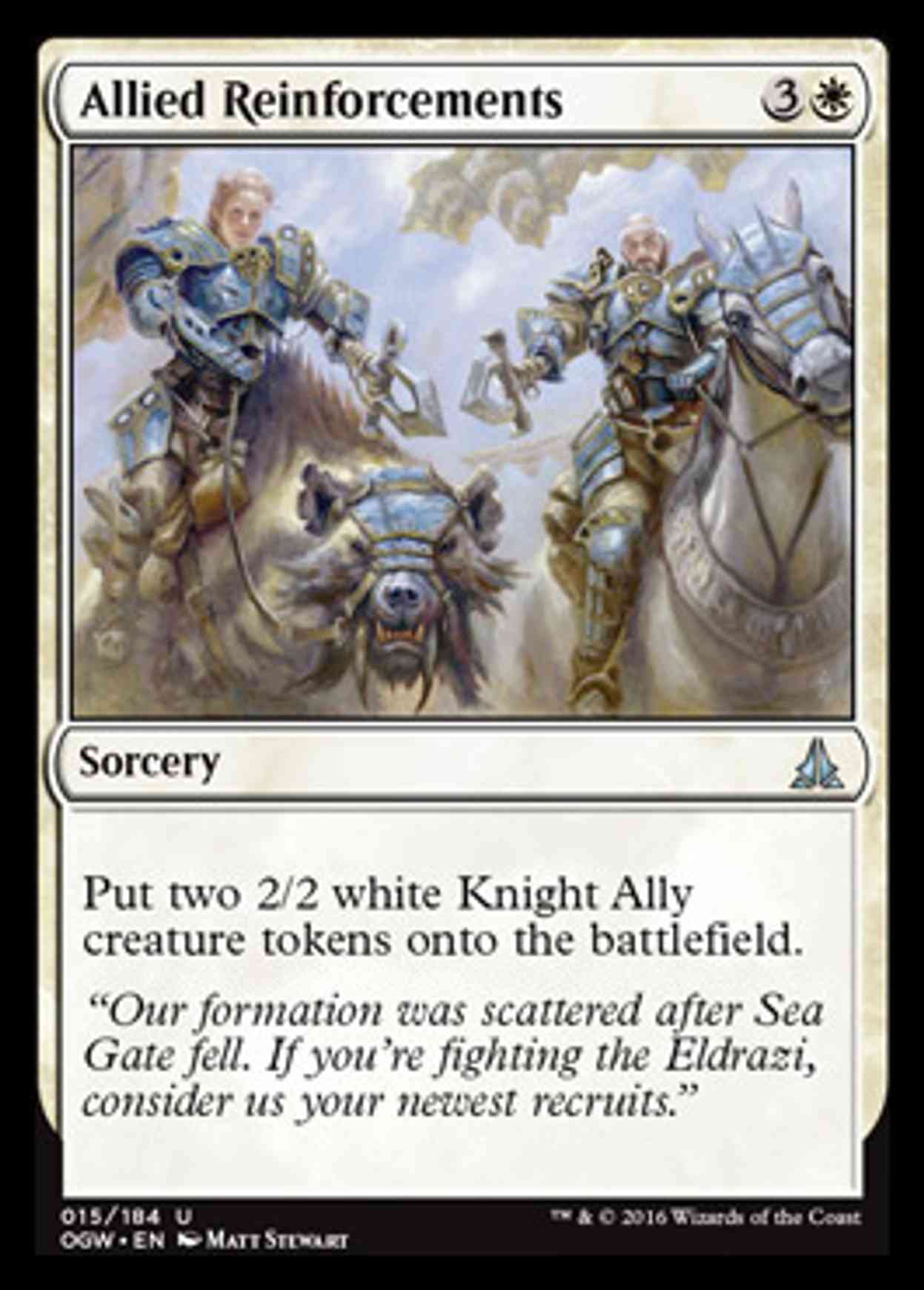 Allied Reinforcements magic card front
