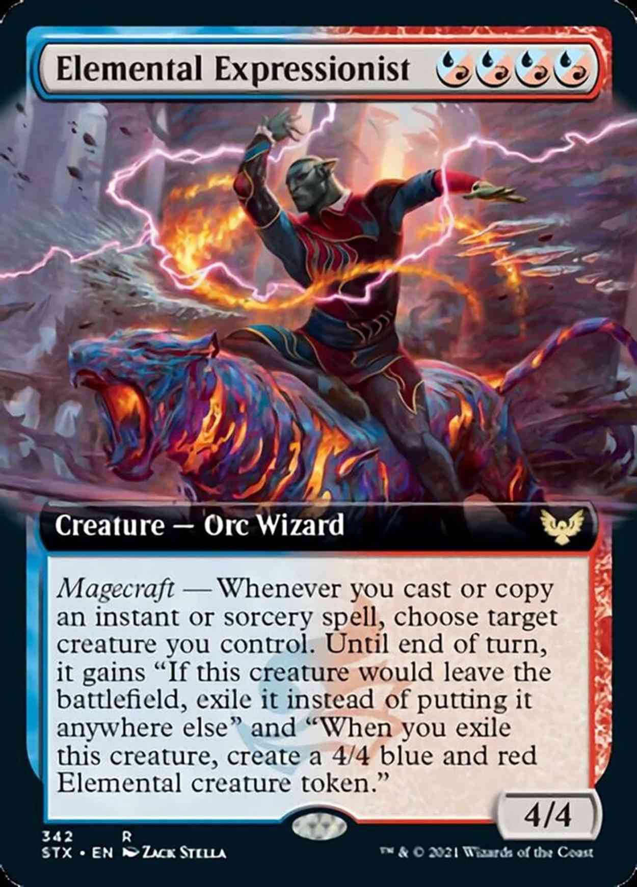 Elemental Expressionist (Extended Art) magic card front