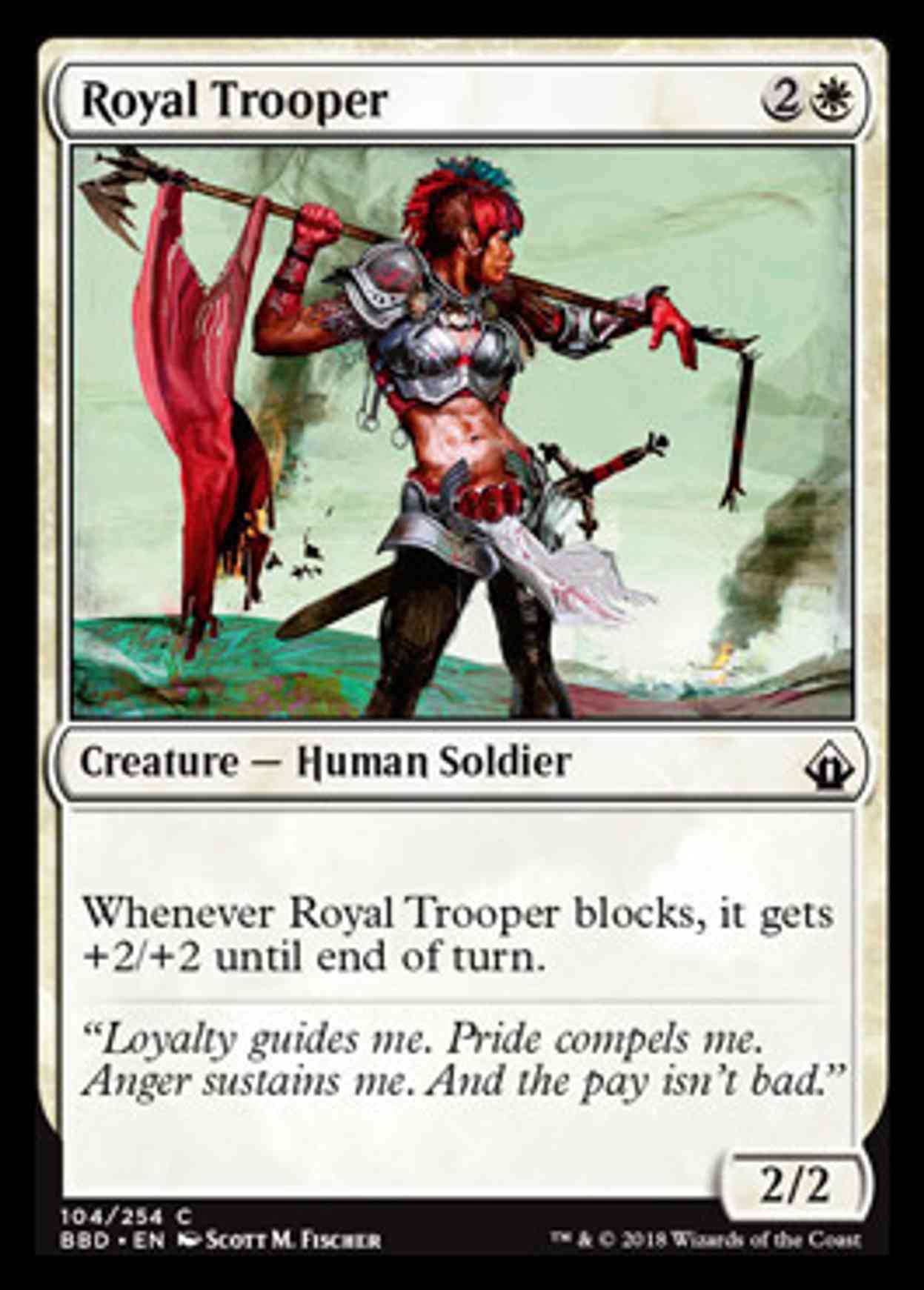 Royal Trooper magic card front
