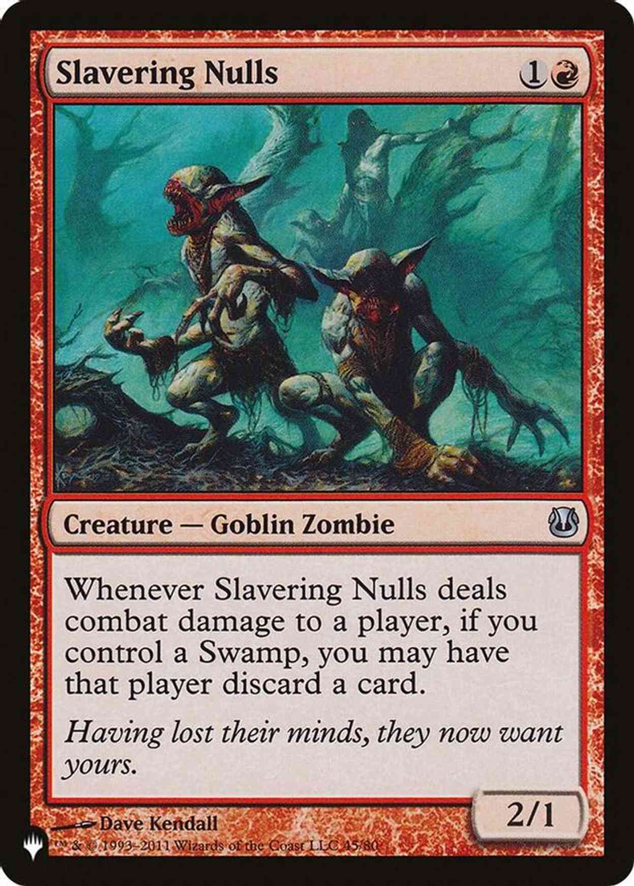 Slavering Nulls magic card front
