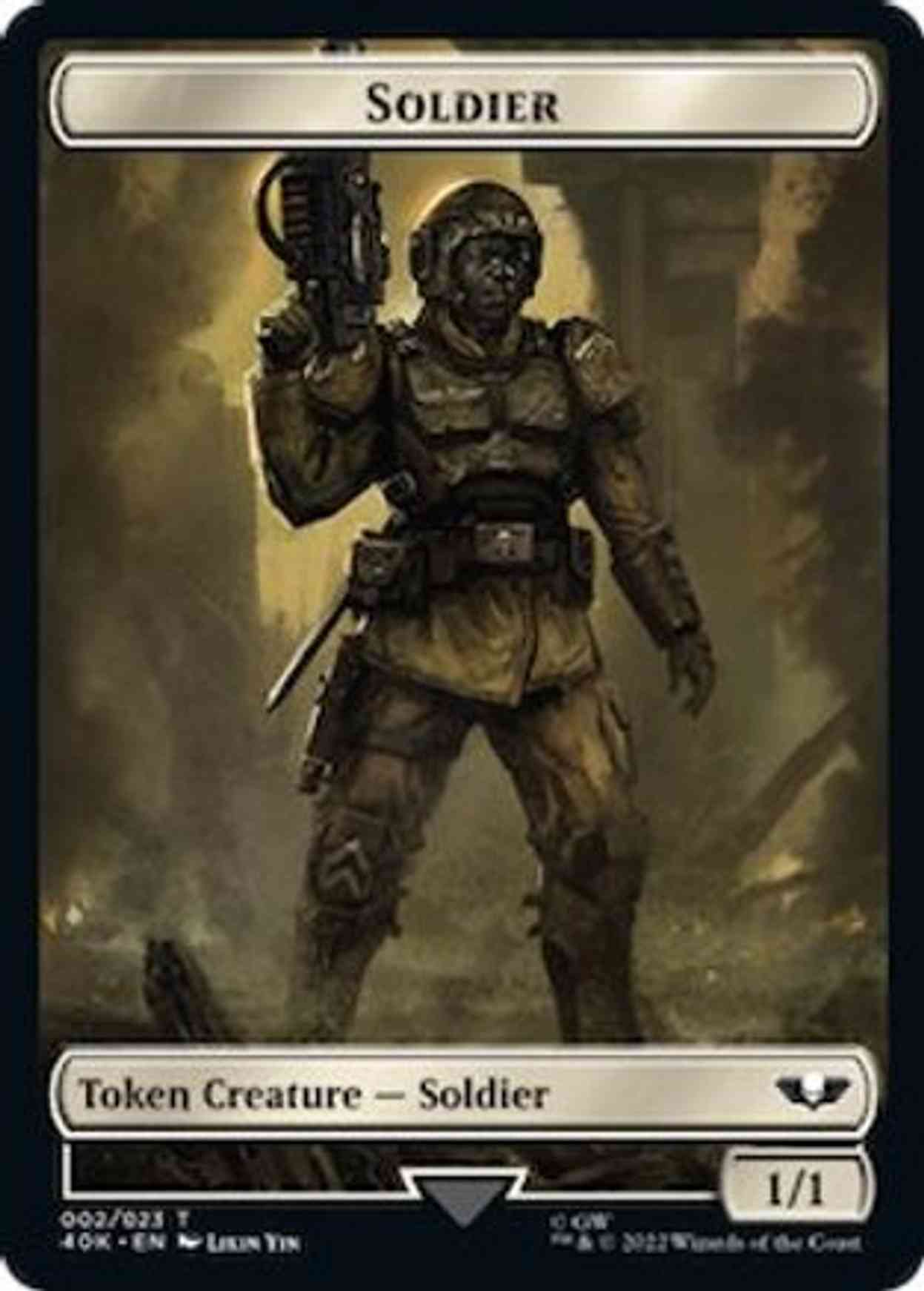 Soldier (002) // Zephyrim Double-sided Token (Surge Foil) magic card front