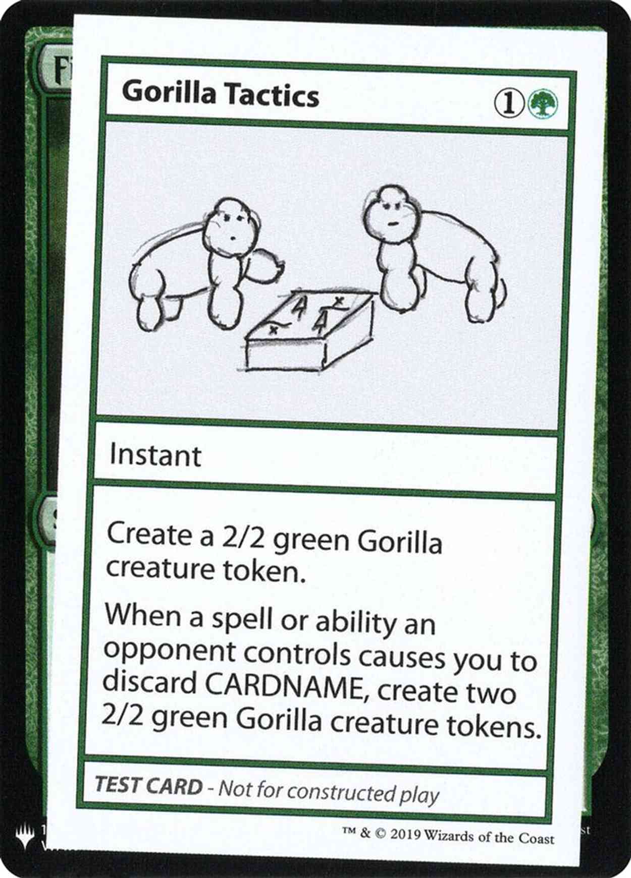 Gorilla Tactics magic card front