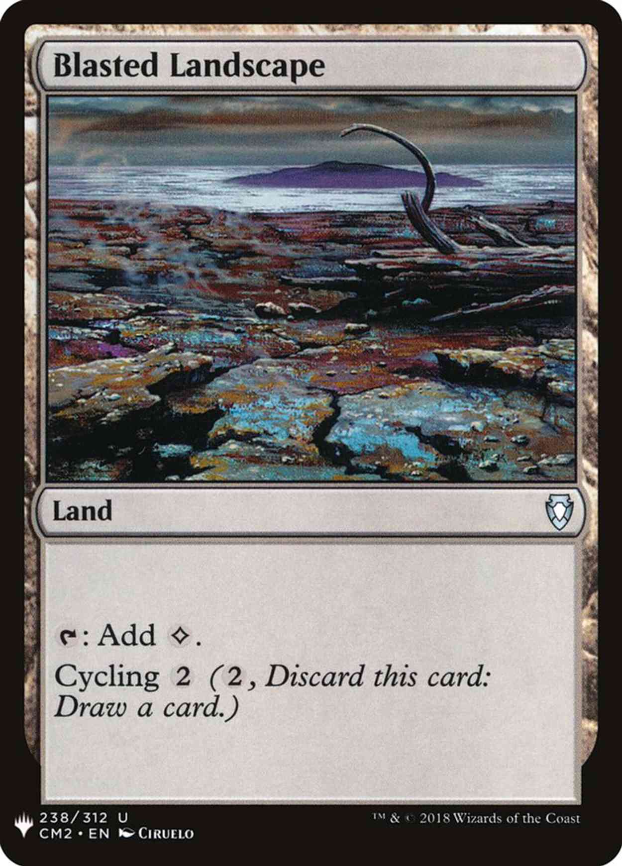 Blasted Landscape magic card front