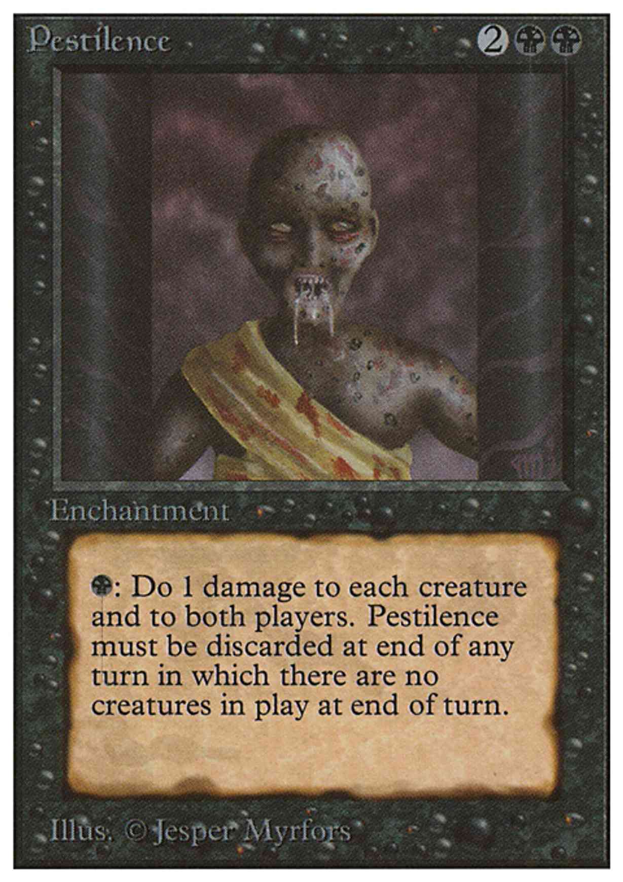 Pestilence magic card front