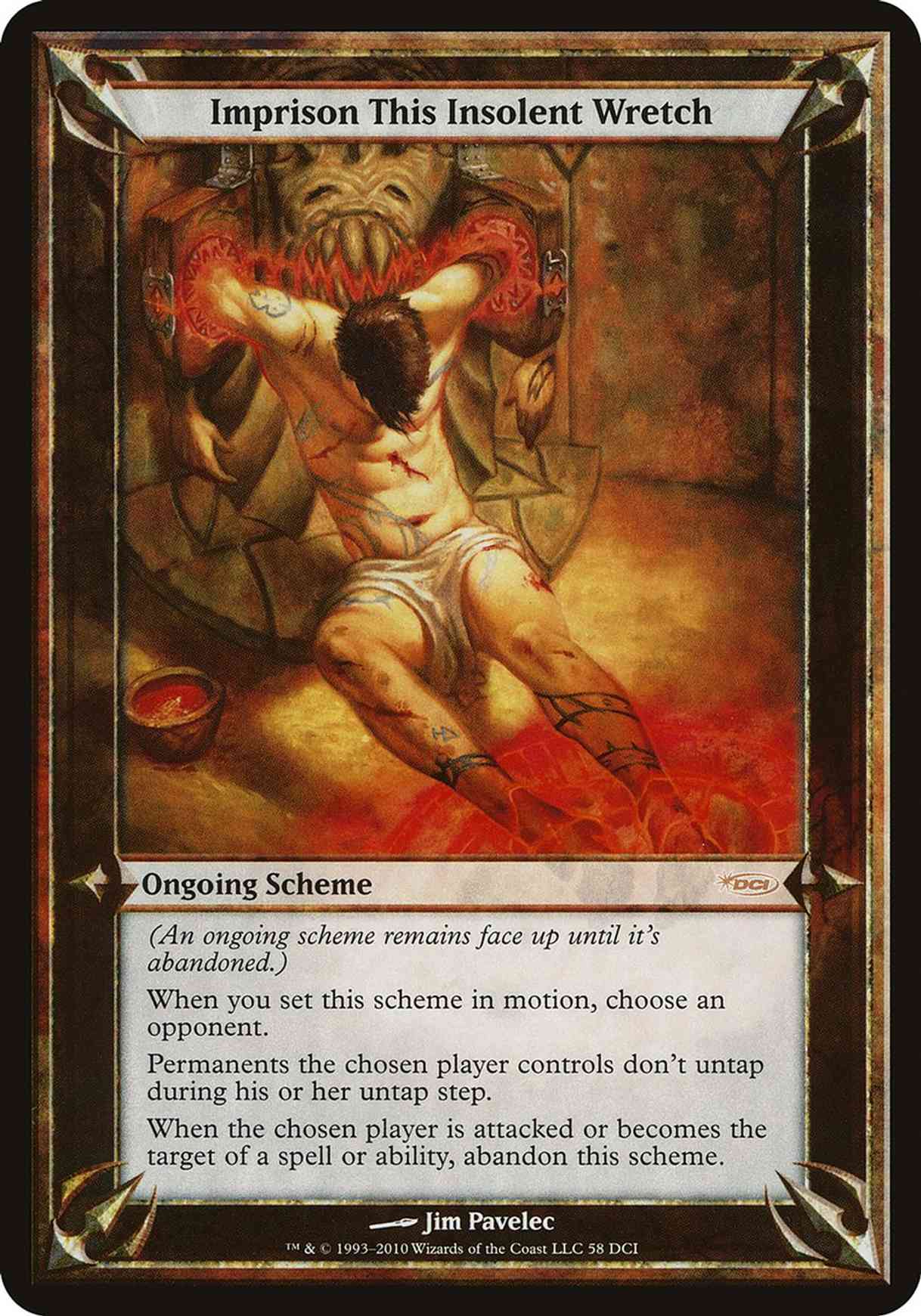 Imprison This Insolent Wretch (Oversized) magic card front