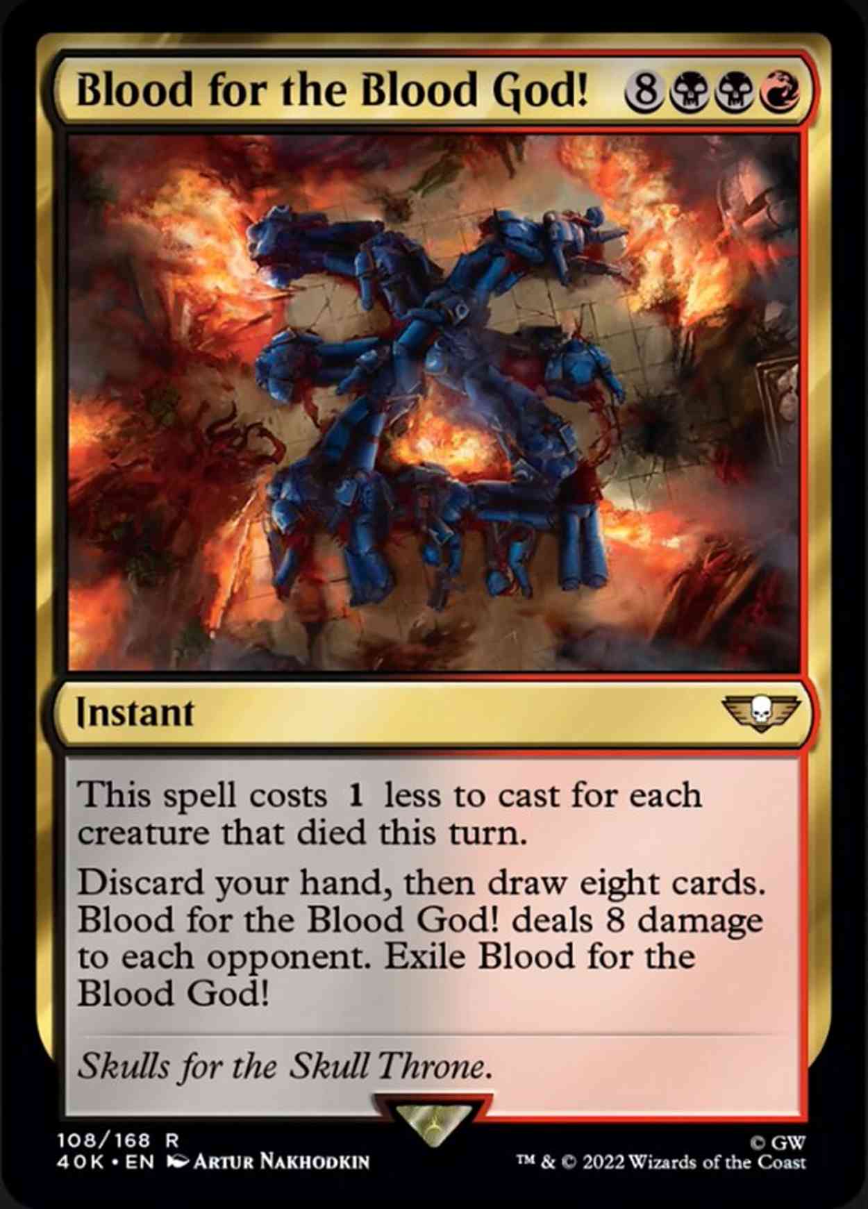 Blood for the Blood God! magic card front