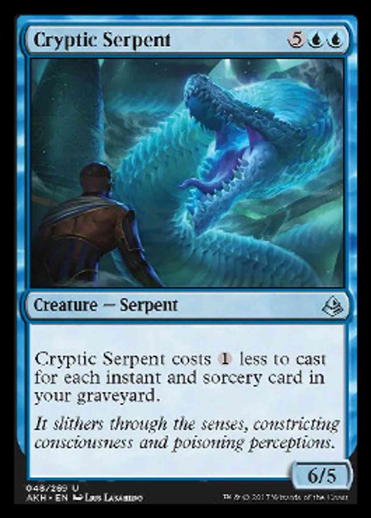 Cryptic Serpent magic card front