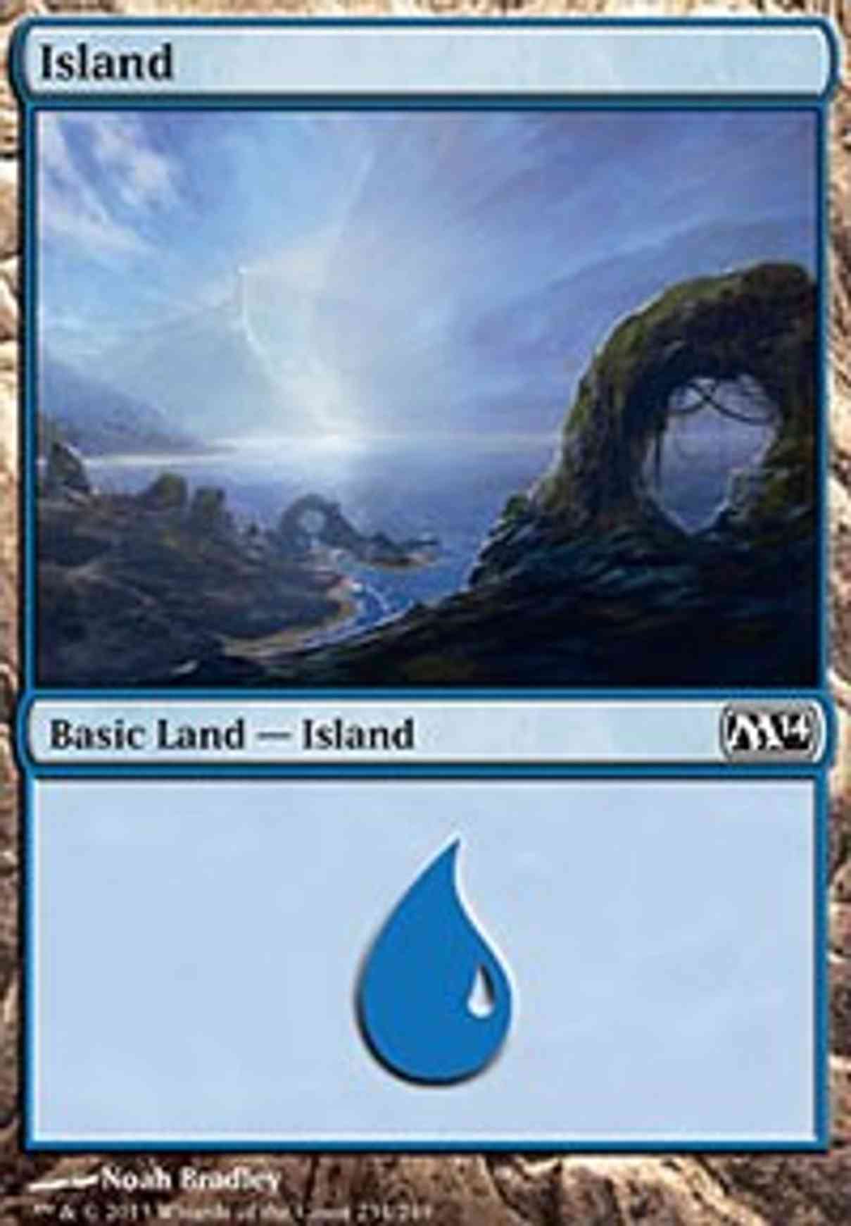 Island (234) magic card front