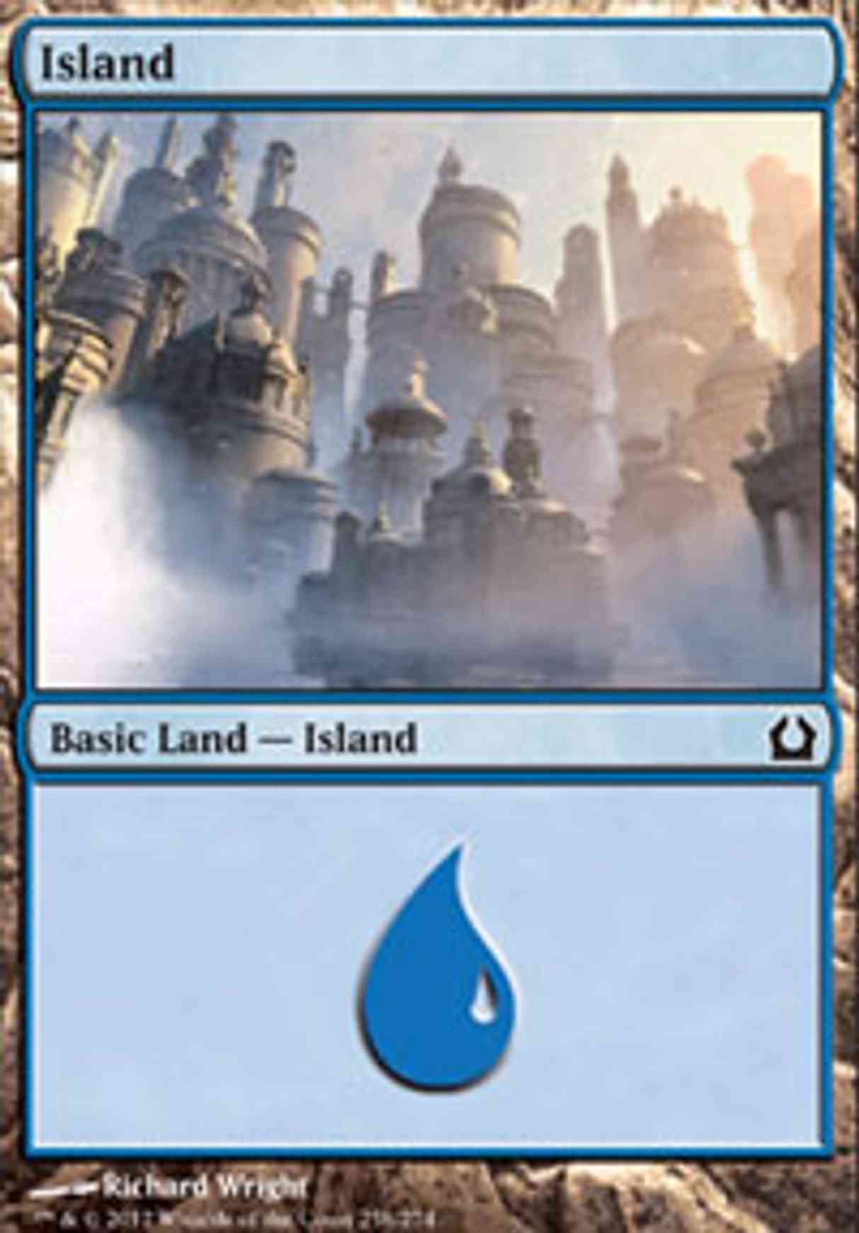 Island (258) magic card front
