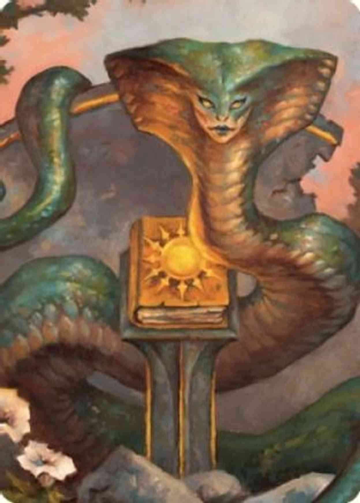 Guardian Naga Art Card magic card front