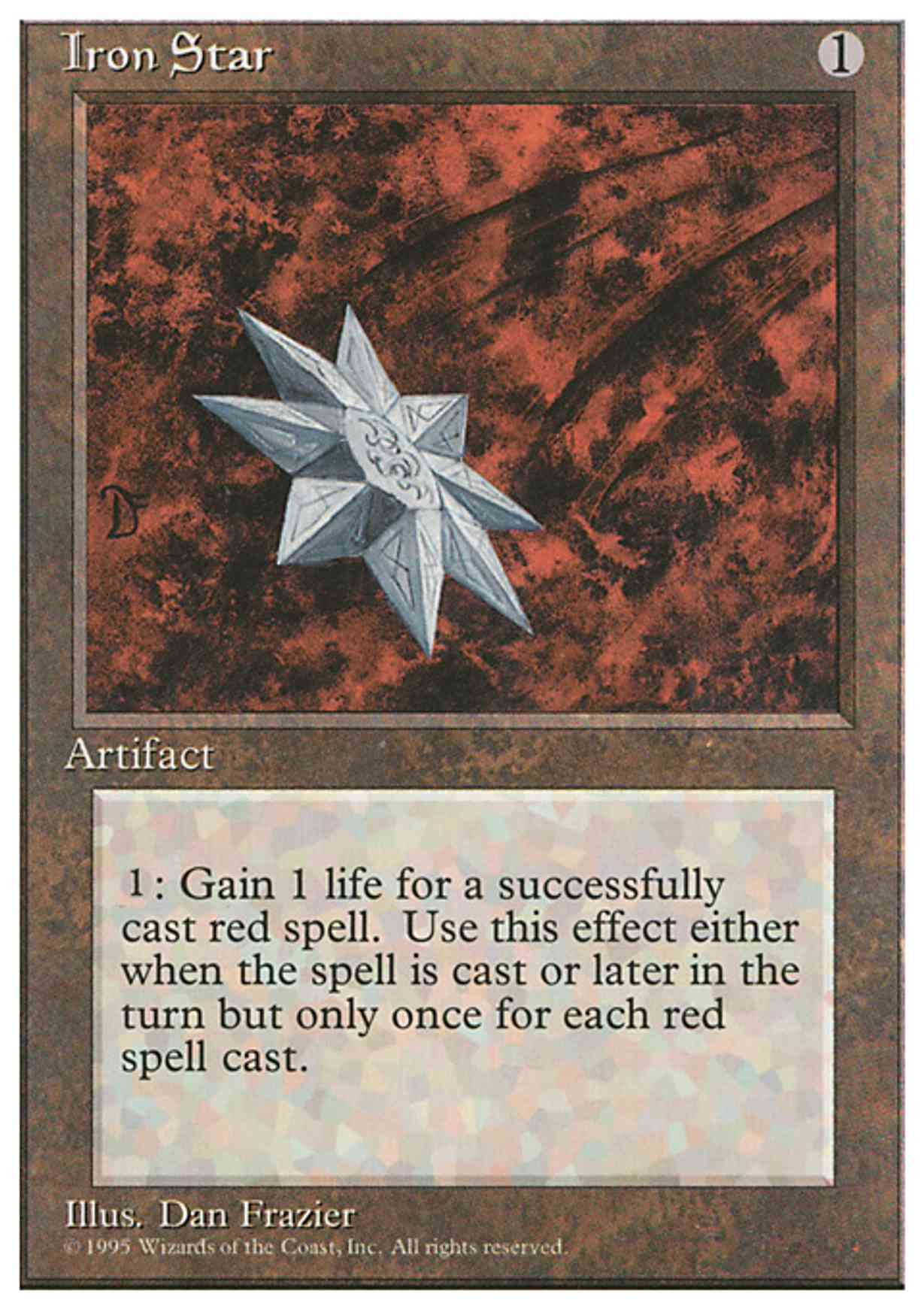 Iron Star magic card front
