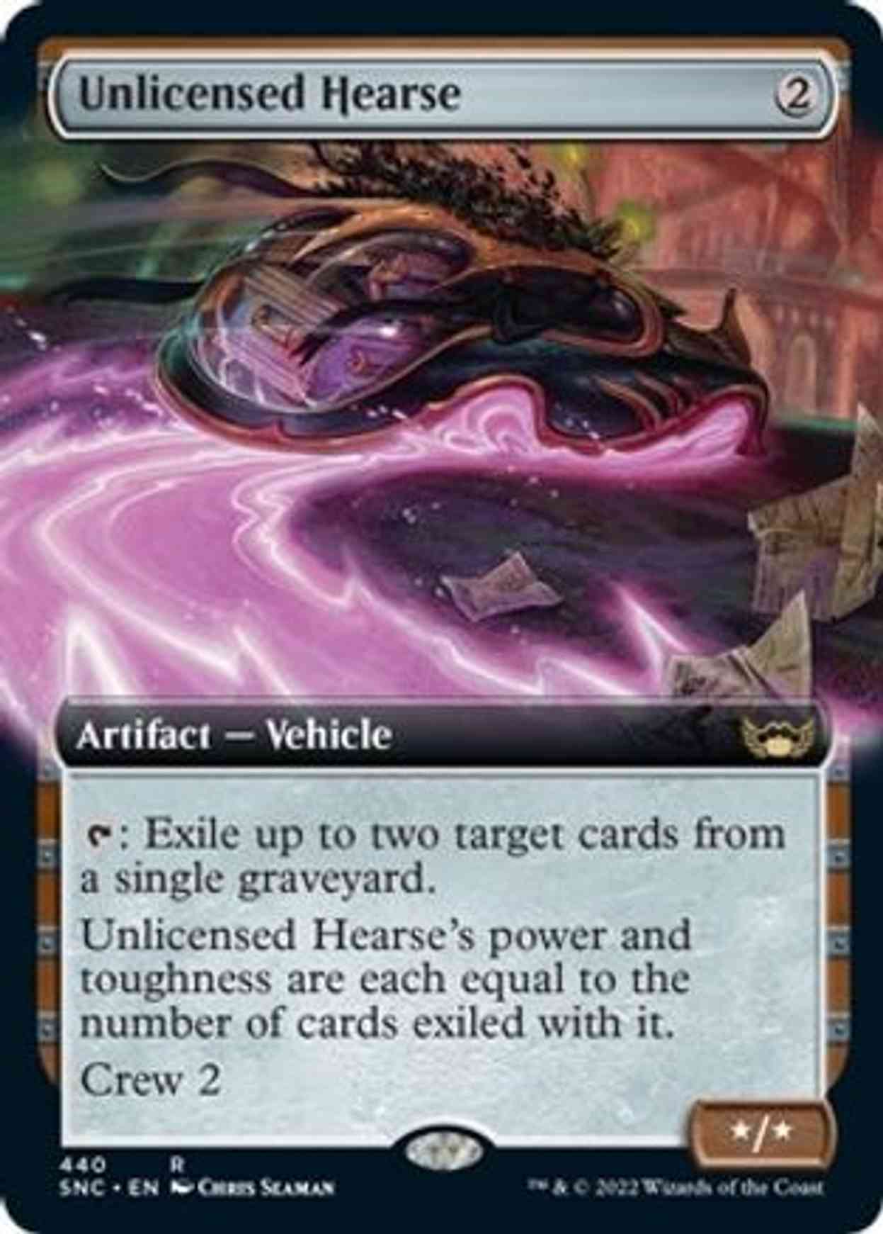 Unlicensed Hearse (Extended Art) magic card front