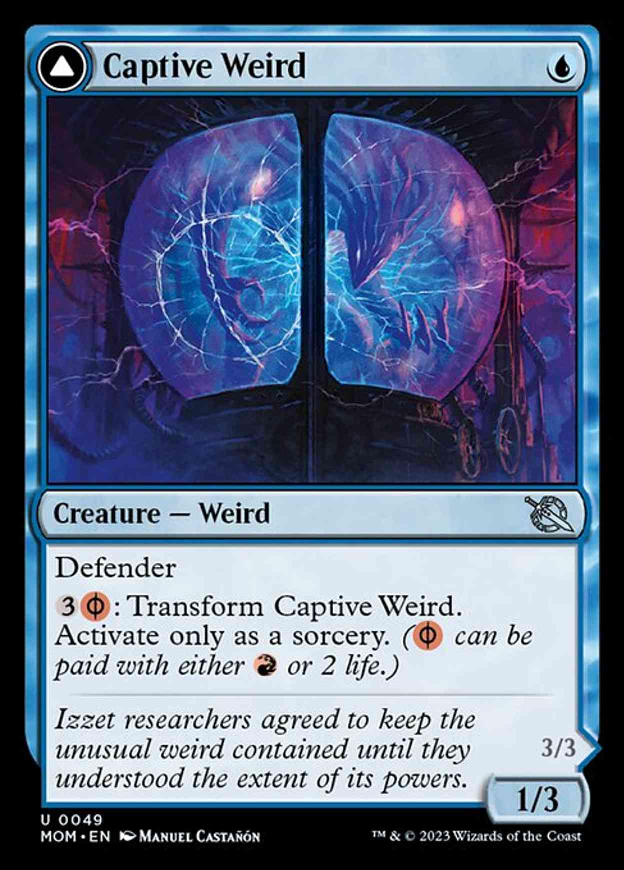 Captive Weird magic card front