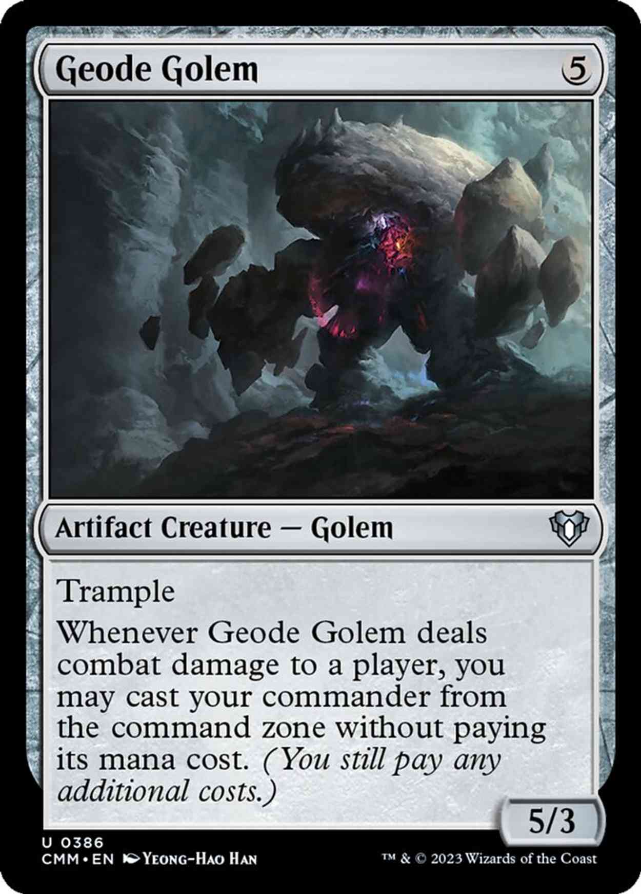 Geode Golem magic card front