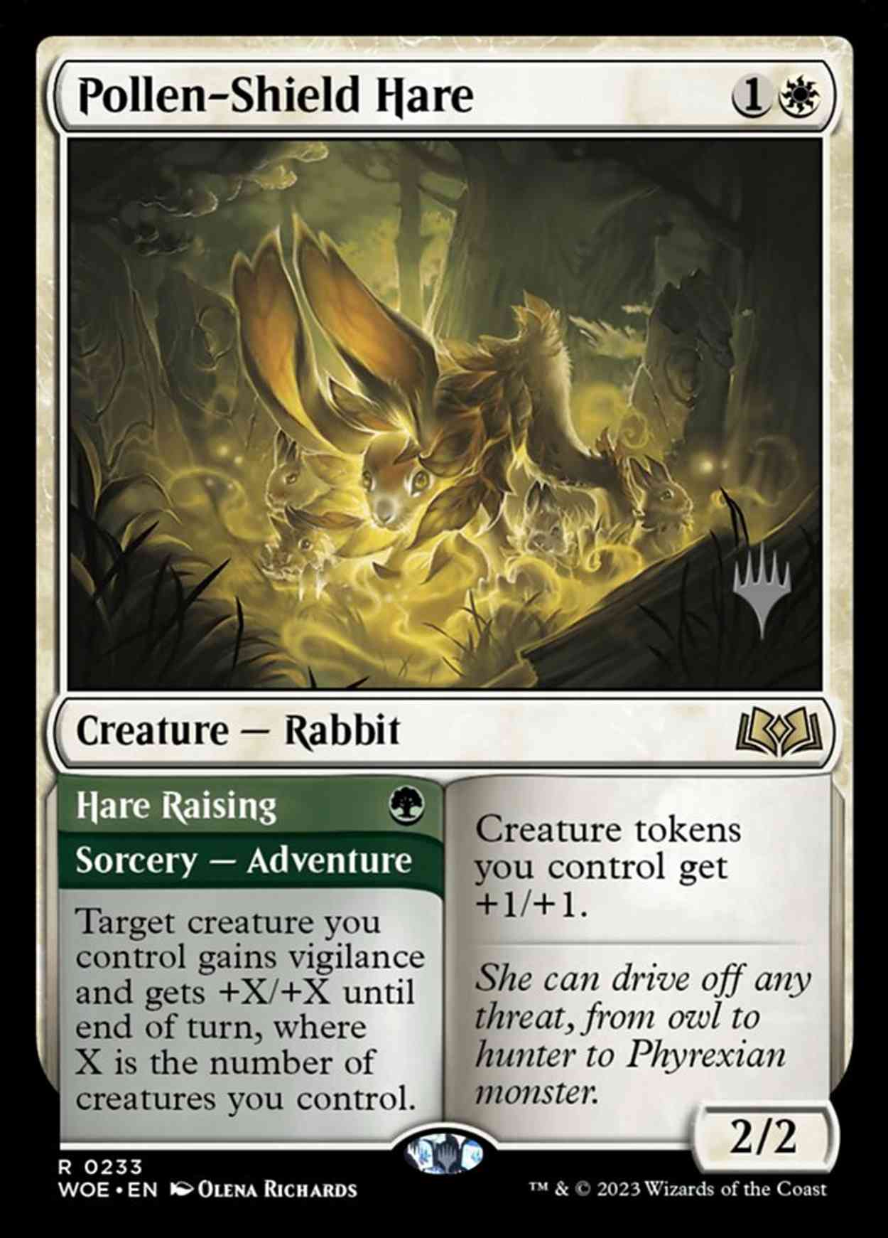 Pollen-Shield Hare magic card front