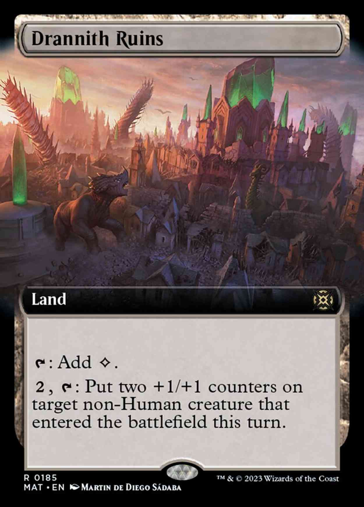 Drannith Ruins (Extended Art) magic card front