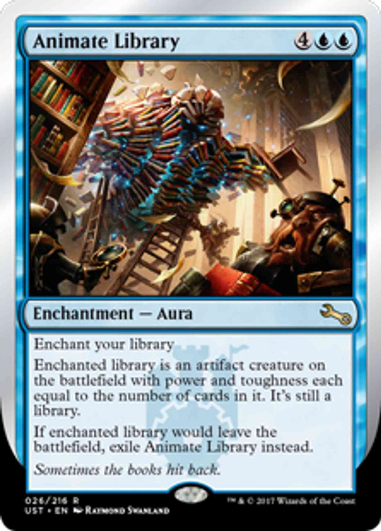Animate Library magic card front