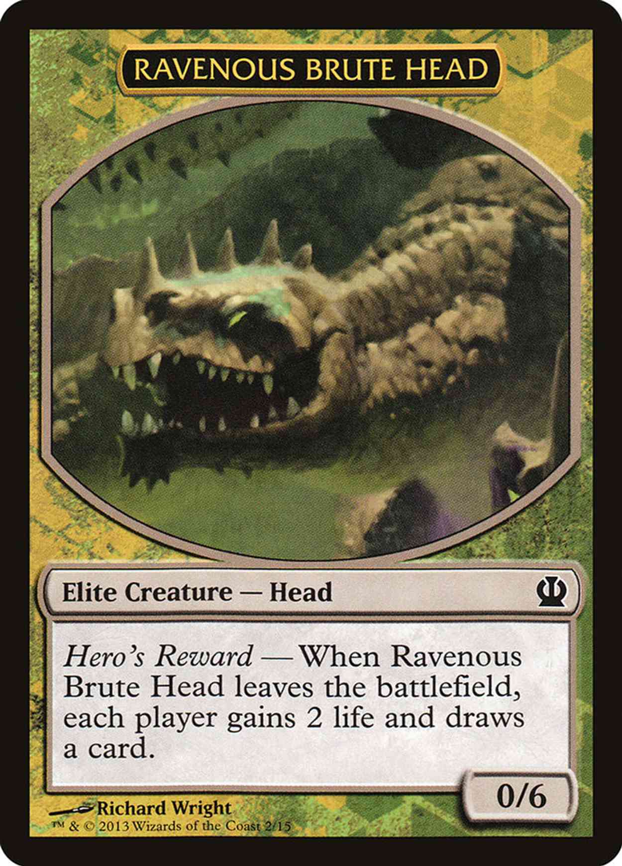 Ravenous Brute Head magic card front