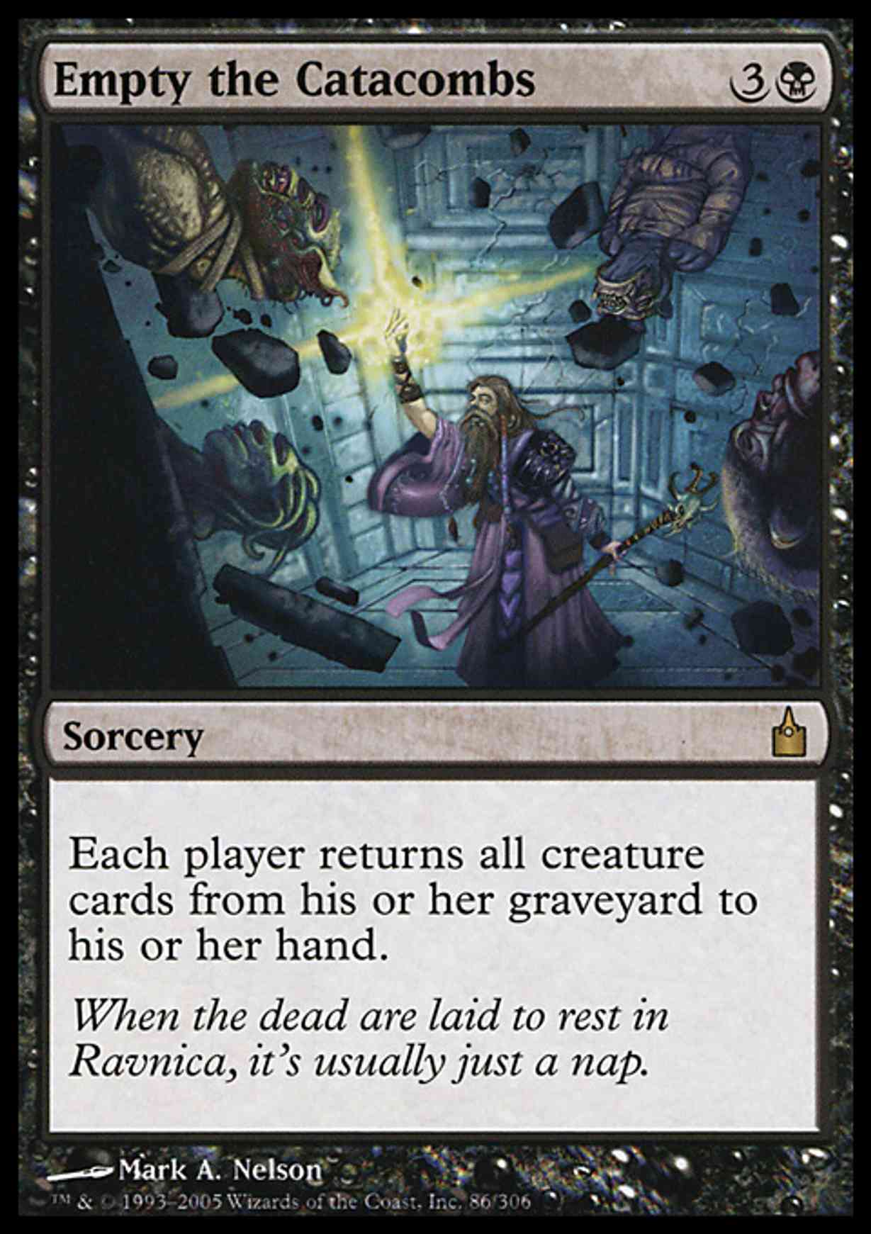 Empty the Catacombs magic card front