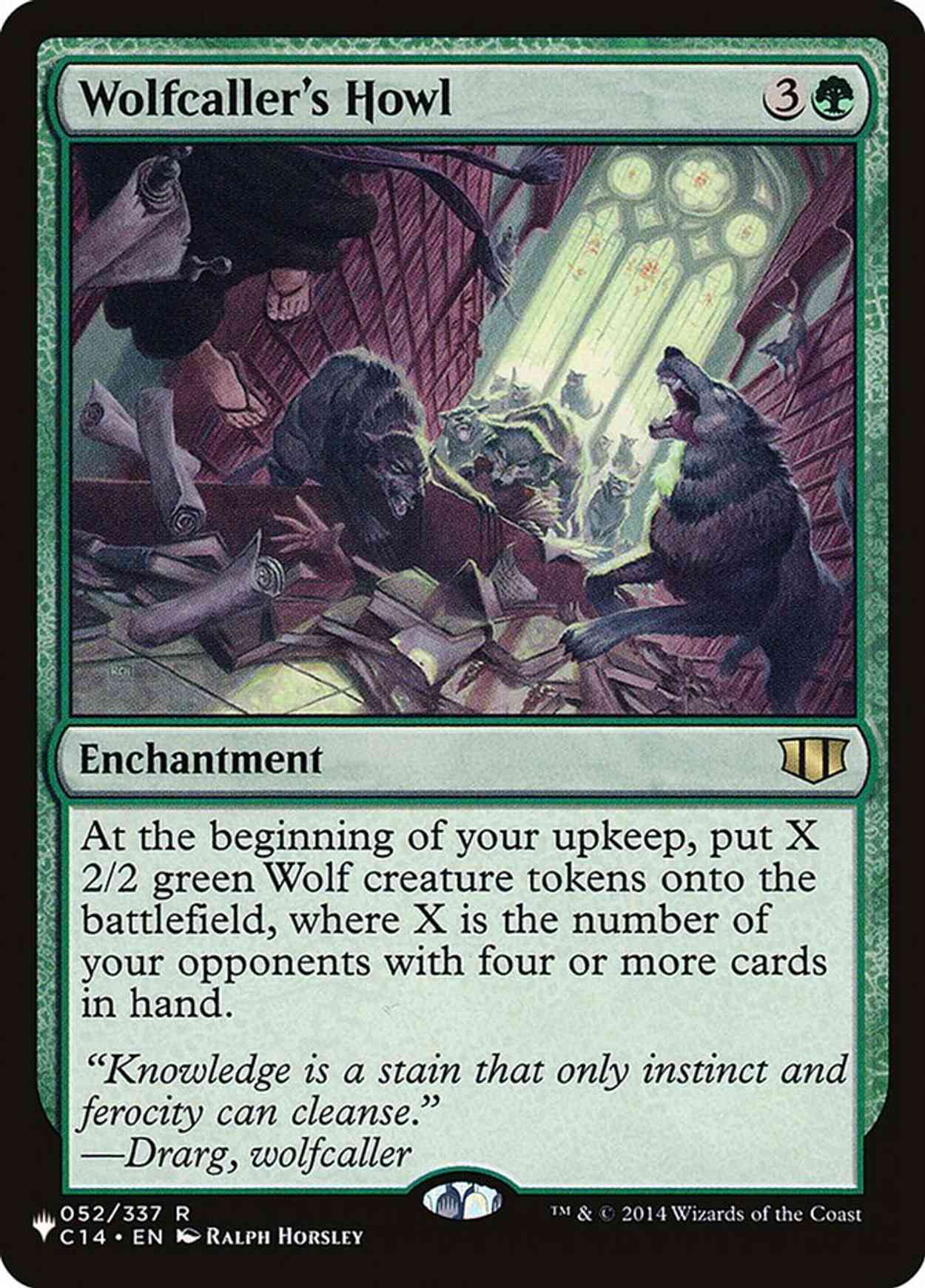 Wolfcaller's Howl magic card front