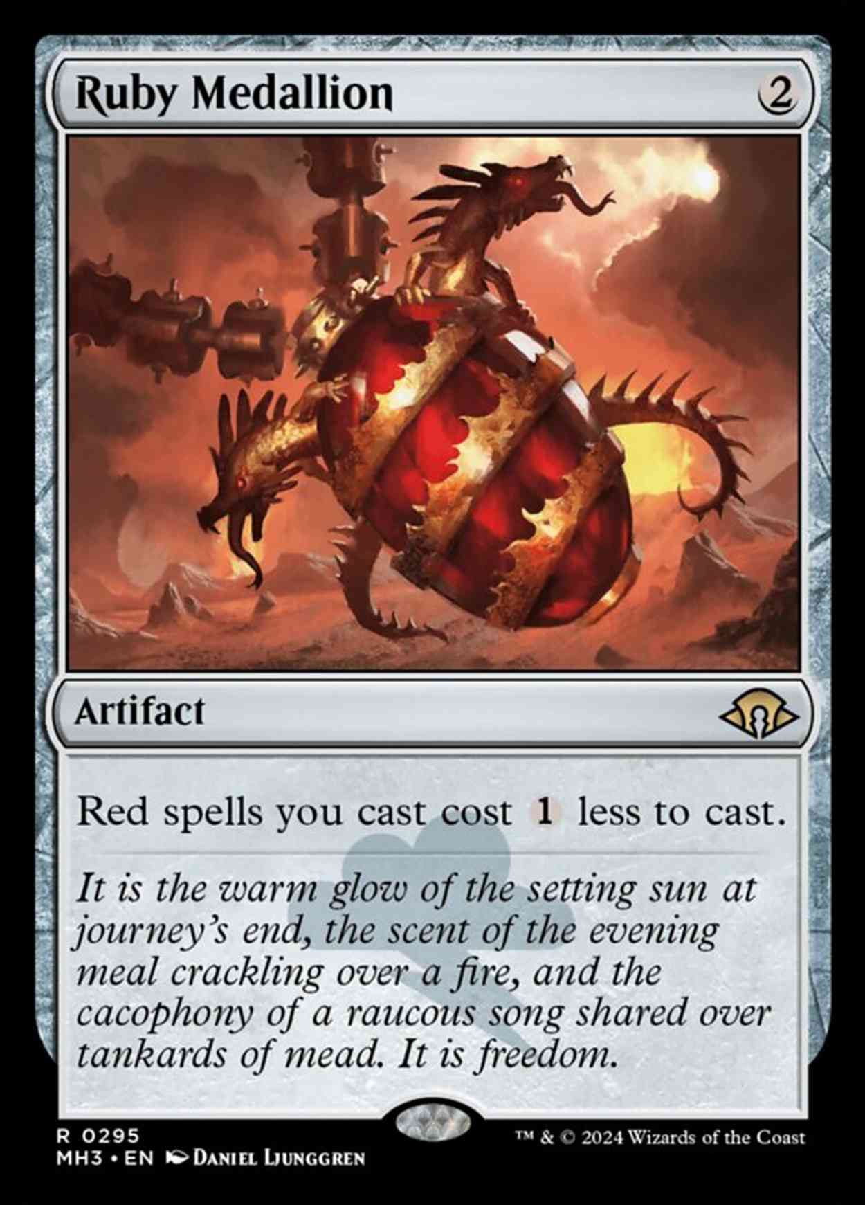 Ruby Medallion magic card front