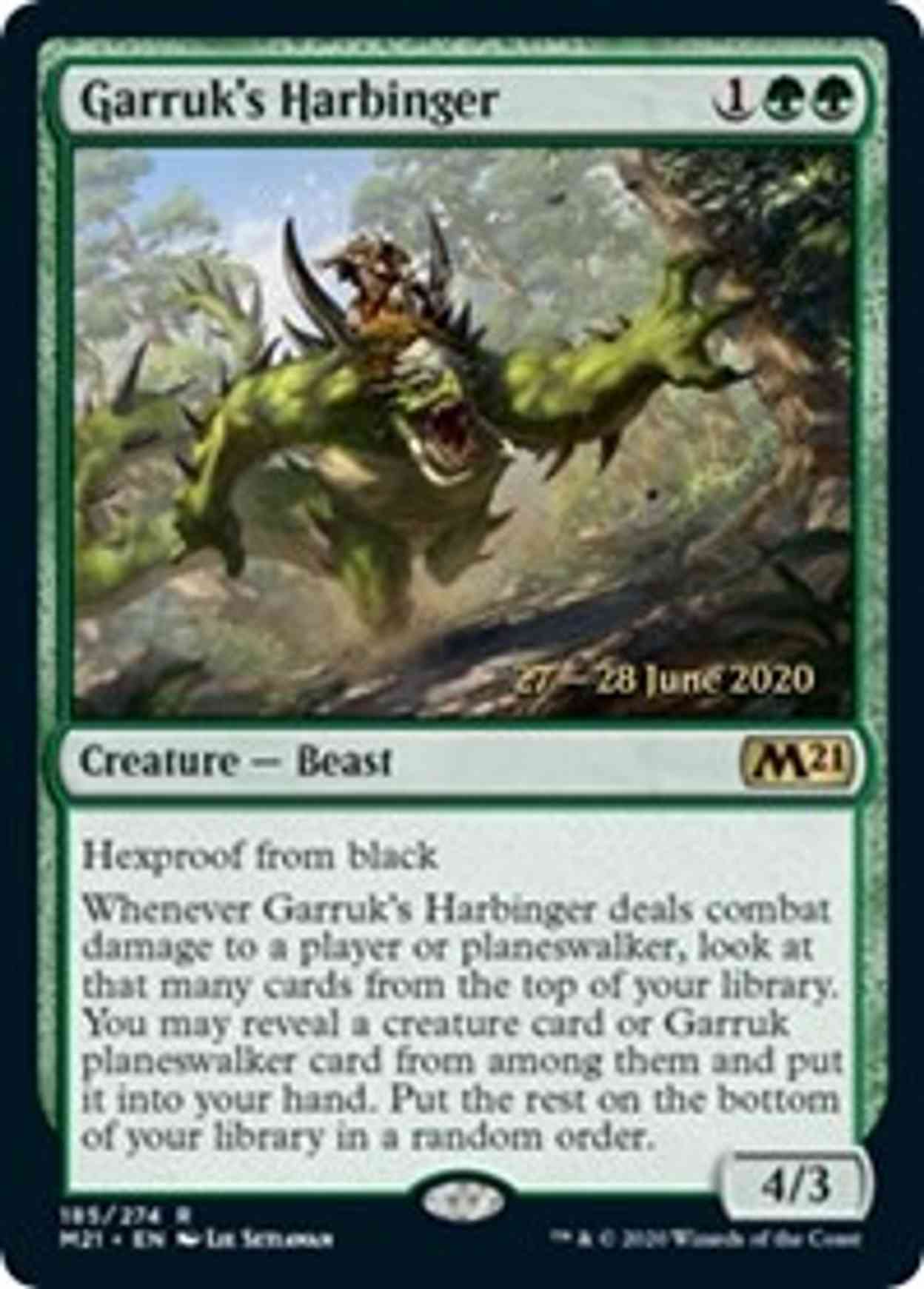 Garruk's Harbinger magic card front