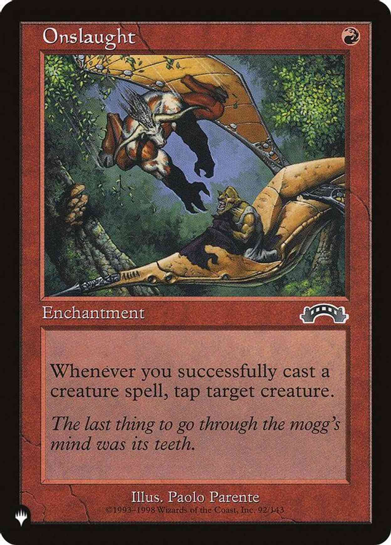 Onslaught magic card front