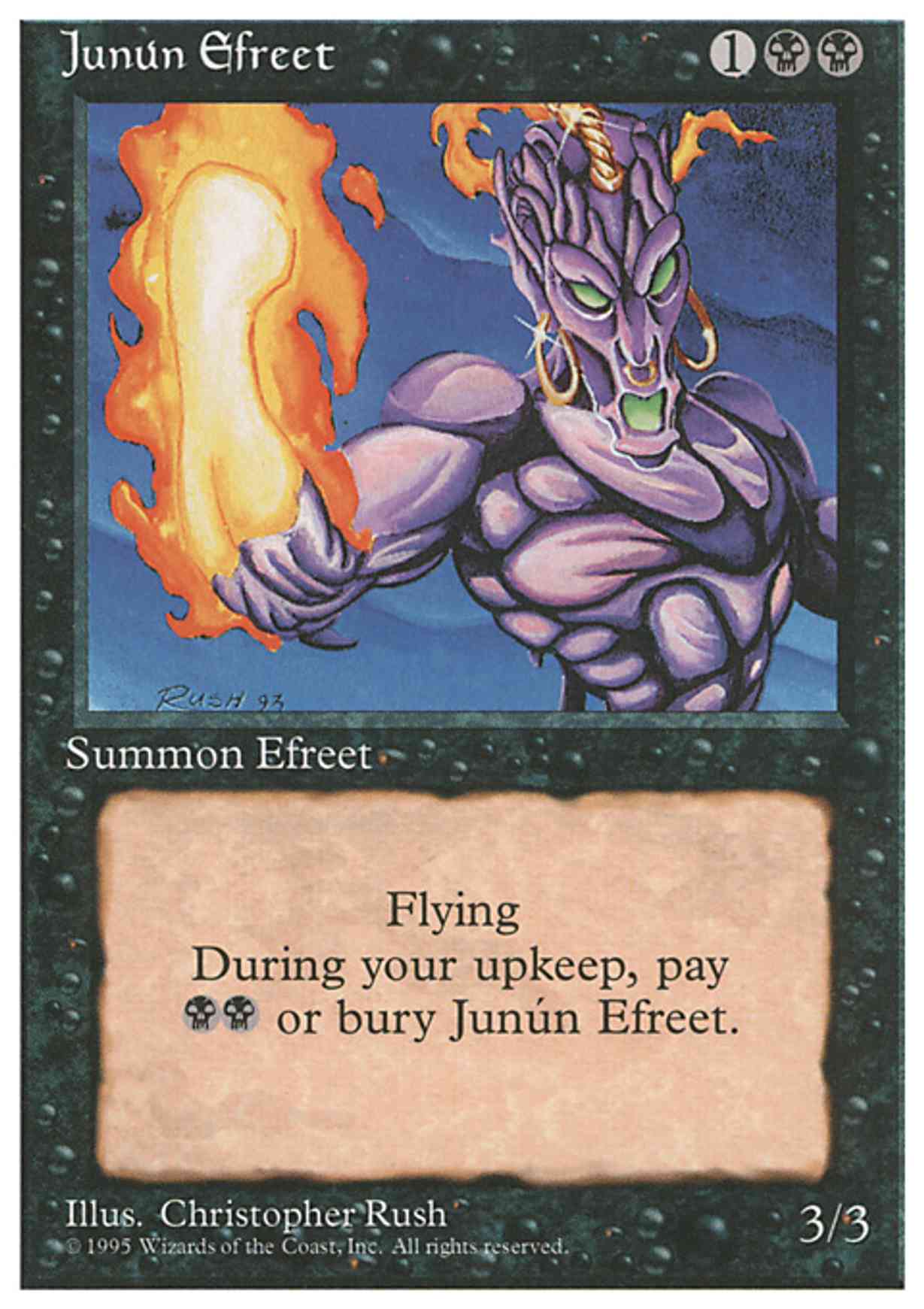 Junun Efreet magic card front