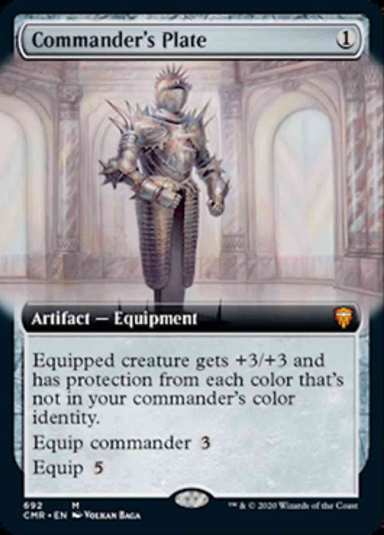 Commander's Plate (Extended Art) magic card front
