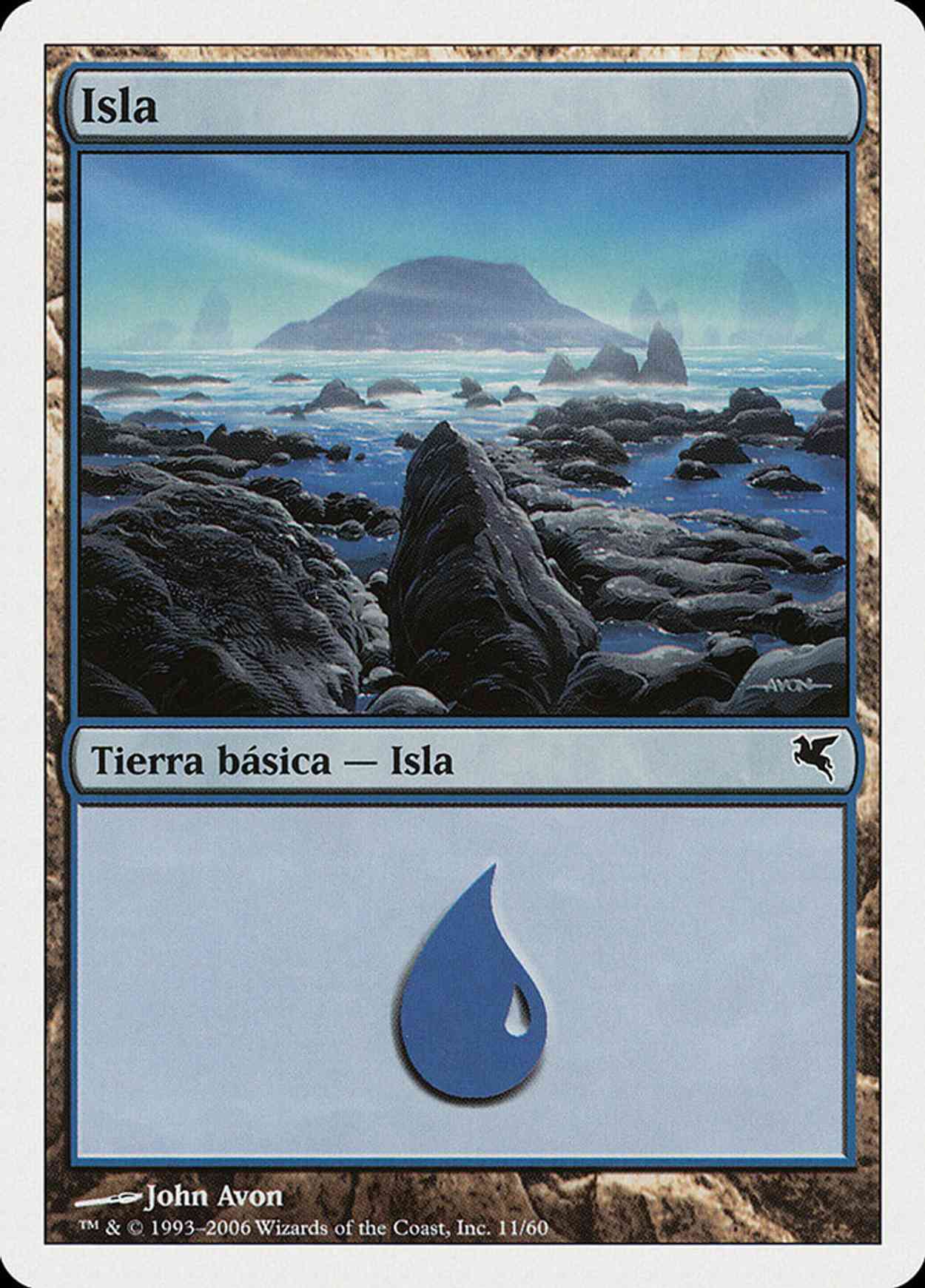 Island (Retro Frame) magic card front