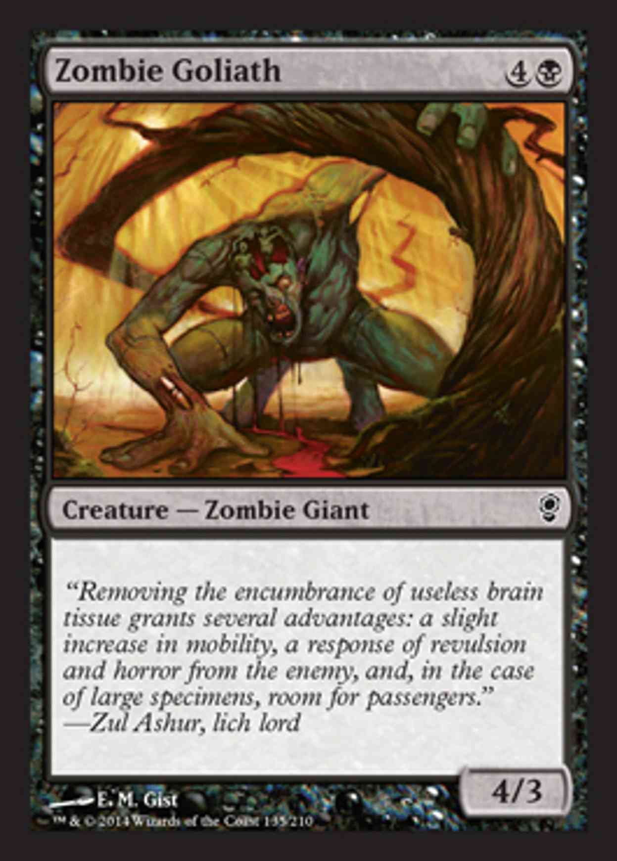 Zombie Goliath magic card front