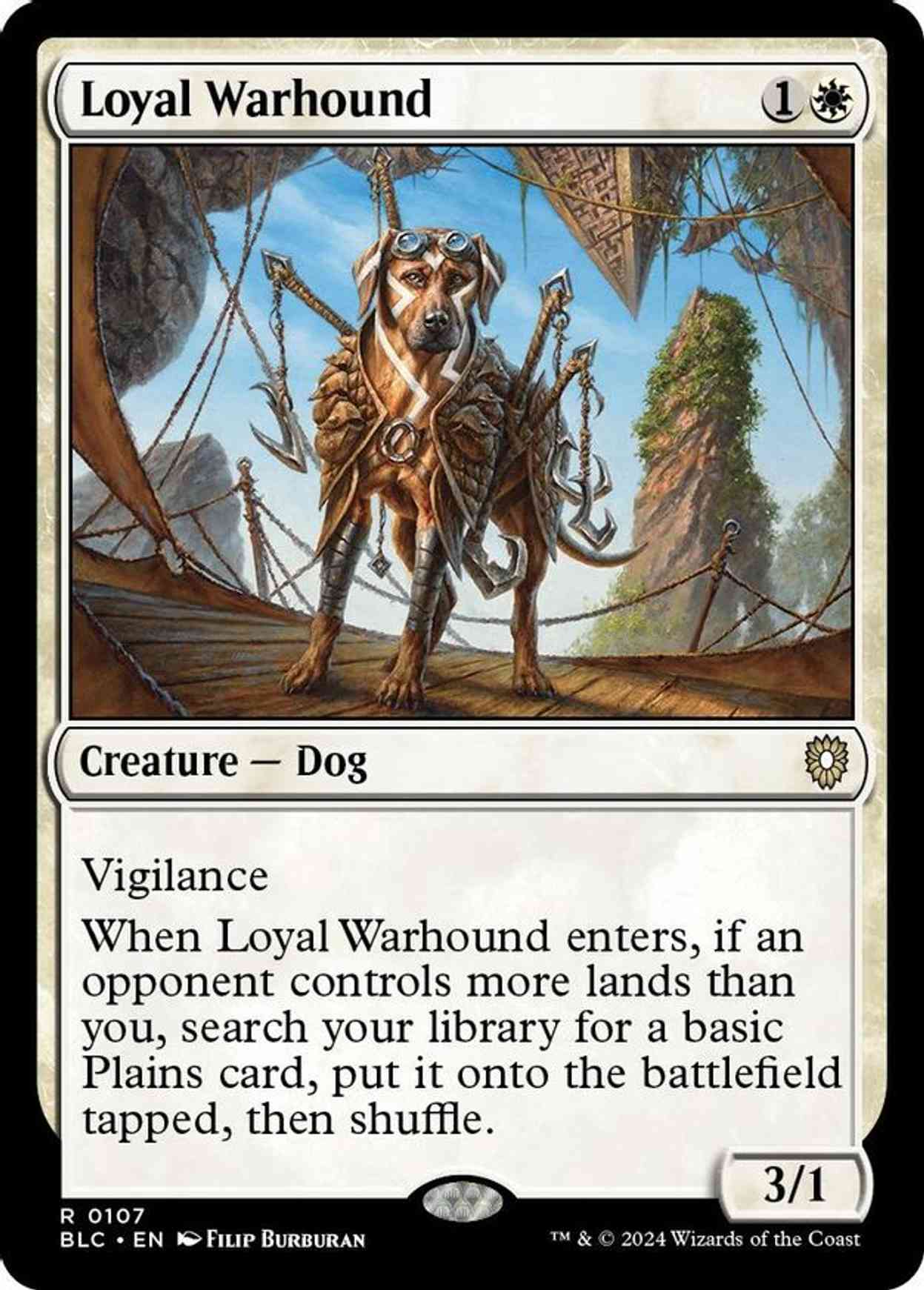 Loyal Warhound magic card front