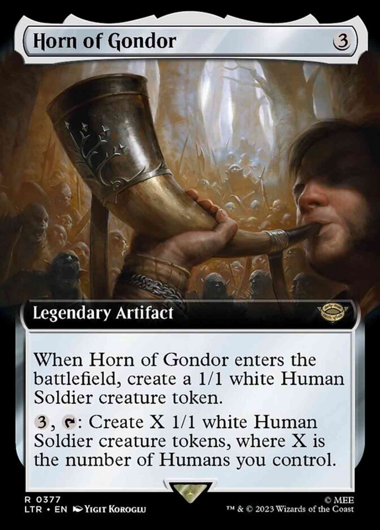 Horn of Gondor (Extended Art) magic card front