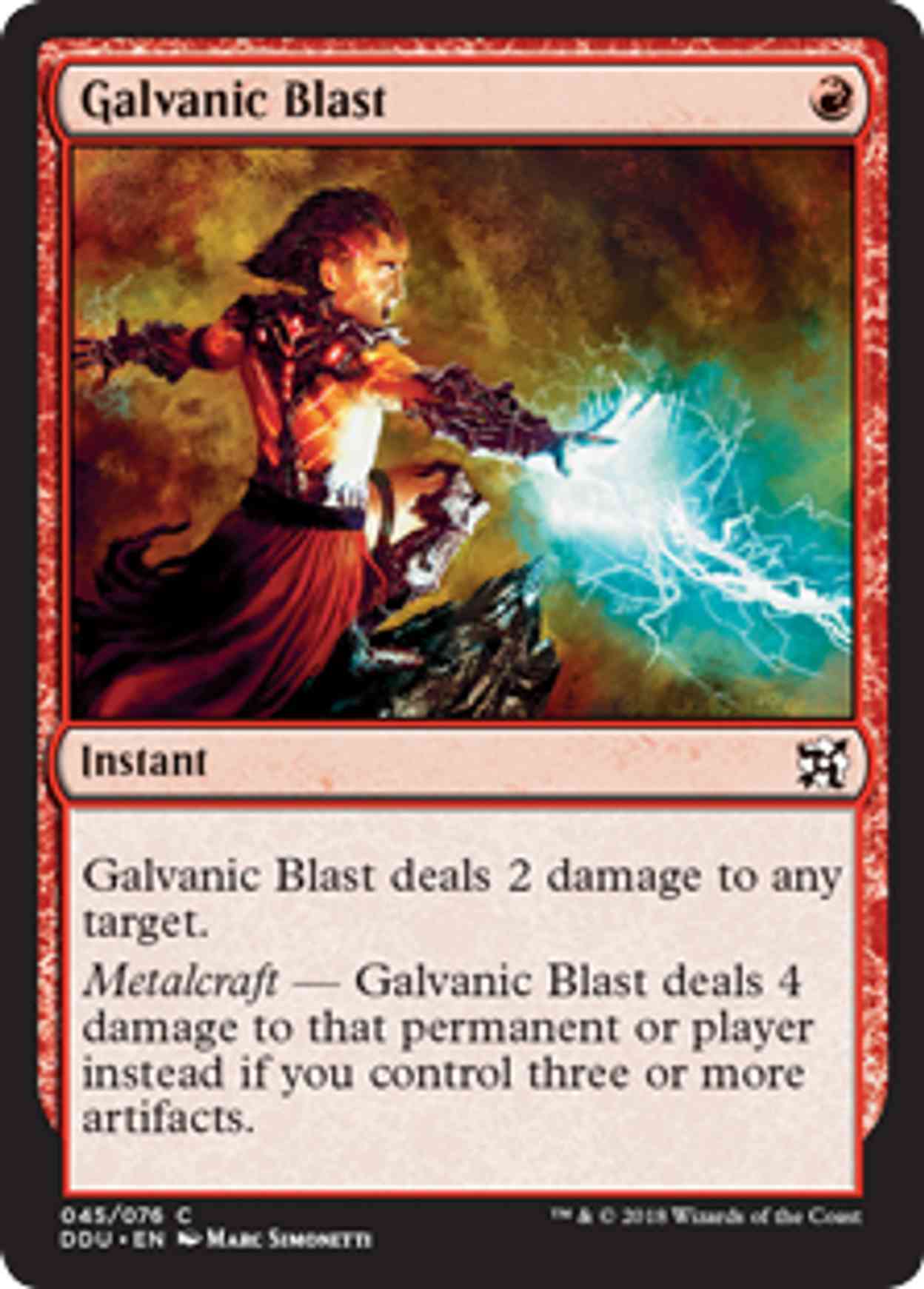 Galvanic Blast magic card front