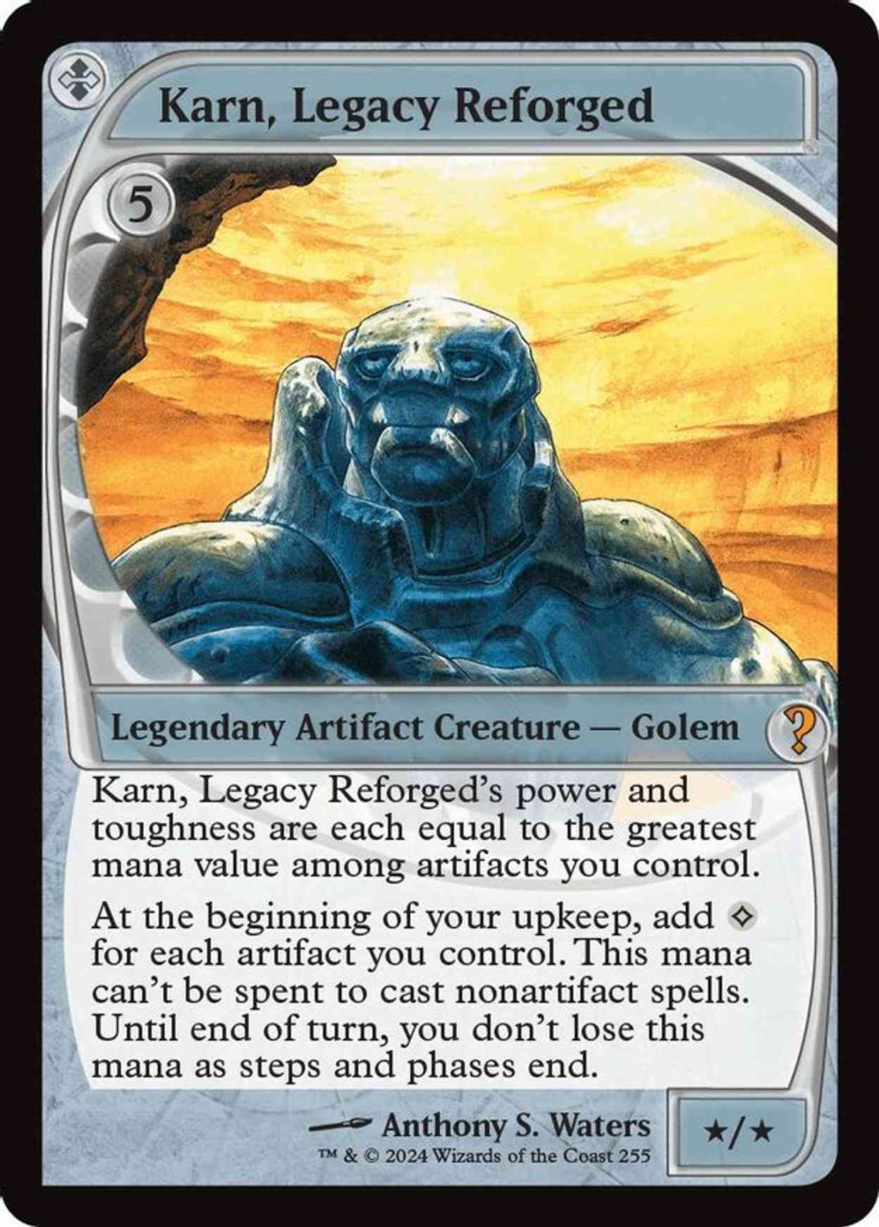 Karn, Legacy Reforged (Future Sight) magic card front