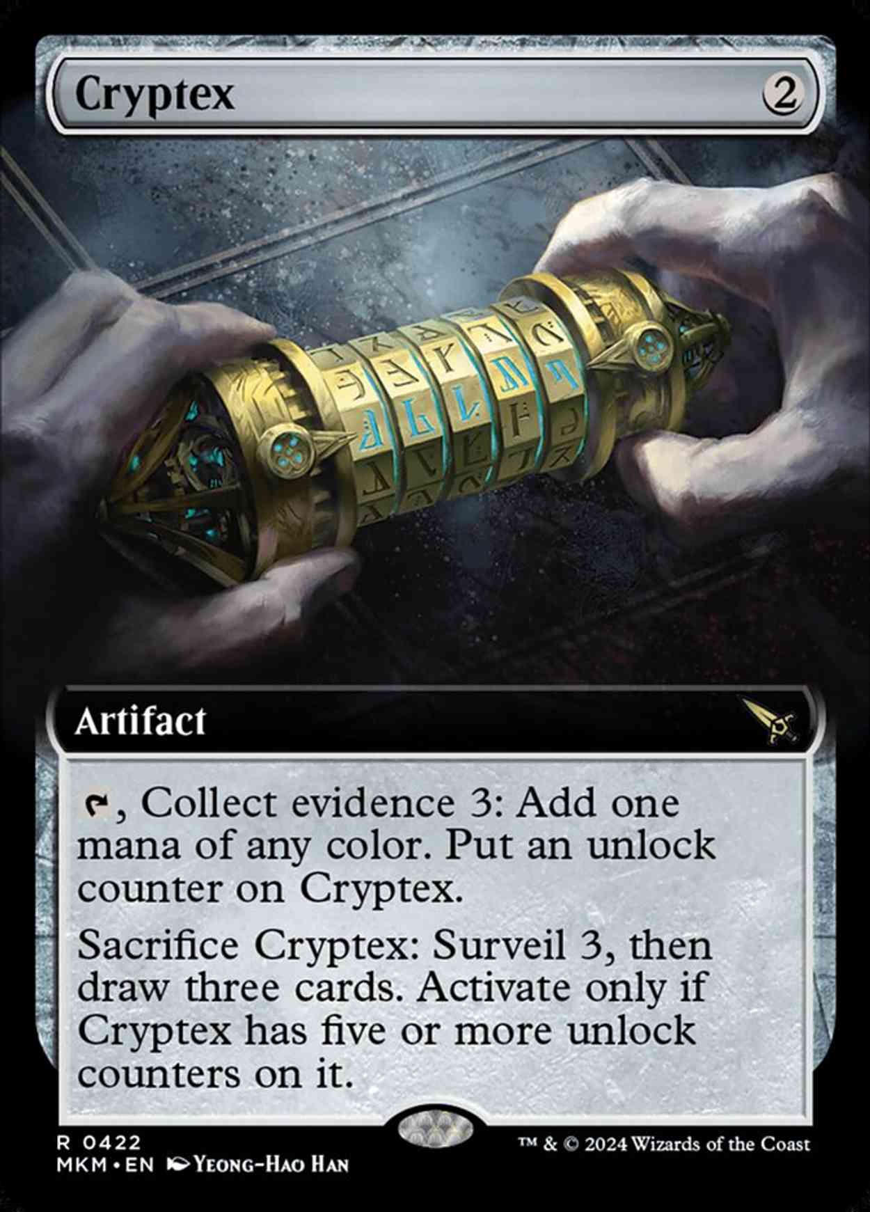 Cryptex (Extended Art) magic card front