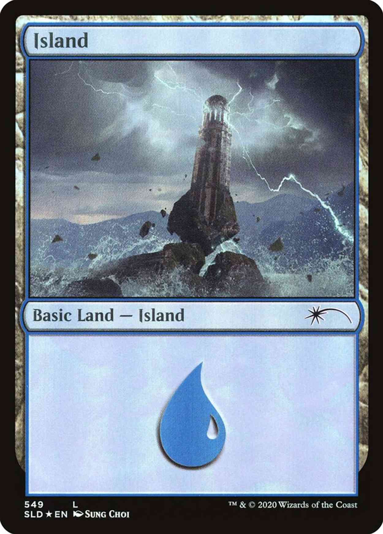 Island (549) magic card front