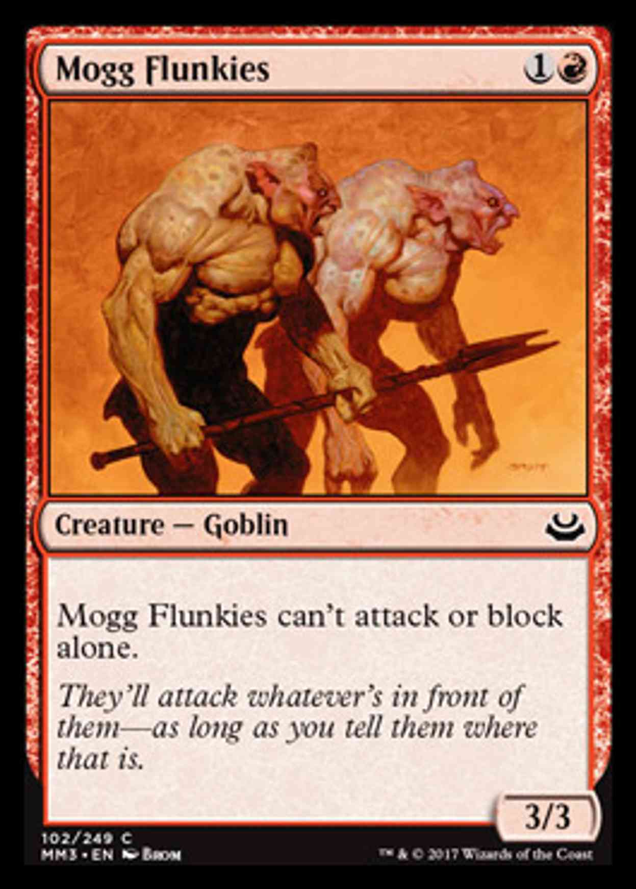 Mogg Flunkies magic card front