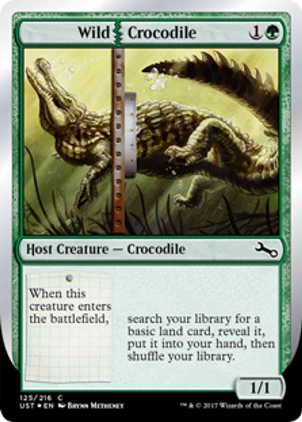 Wild Crocodile magic card front
